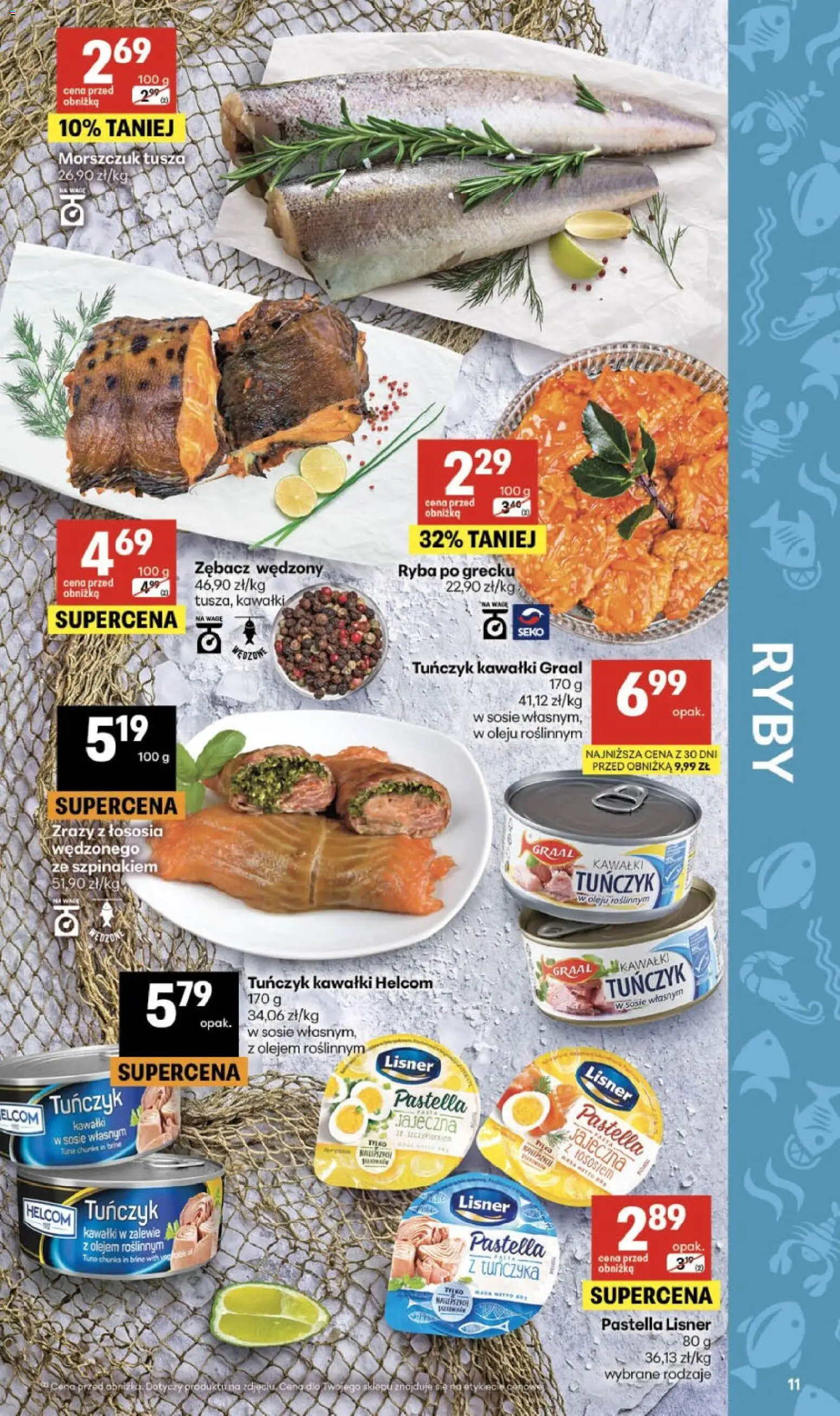 Delikatesy Centrum gazetka od 15.10.2026 | Strona: 11 | Produkty: Tuńczyk, Ryba po grecku, Morszczuk, Ryba