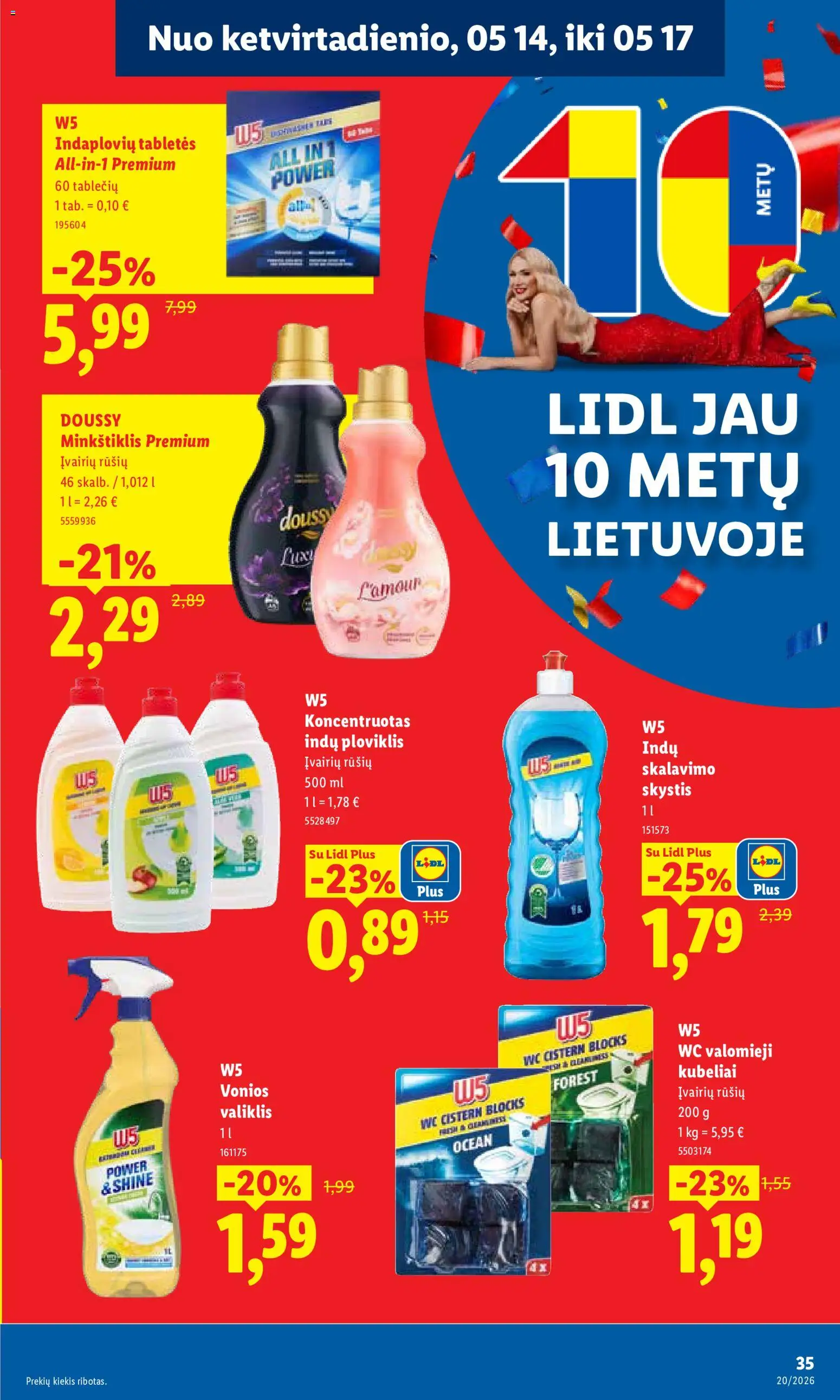 LIDL akcijos nuo 11.05.2026 | Puslapis: 41 | Prekių: Wc, Ploviklis