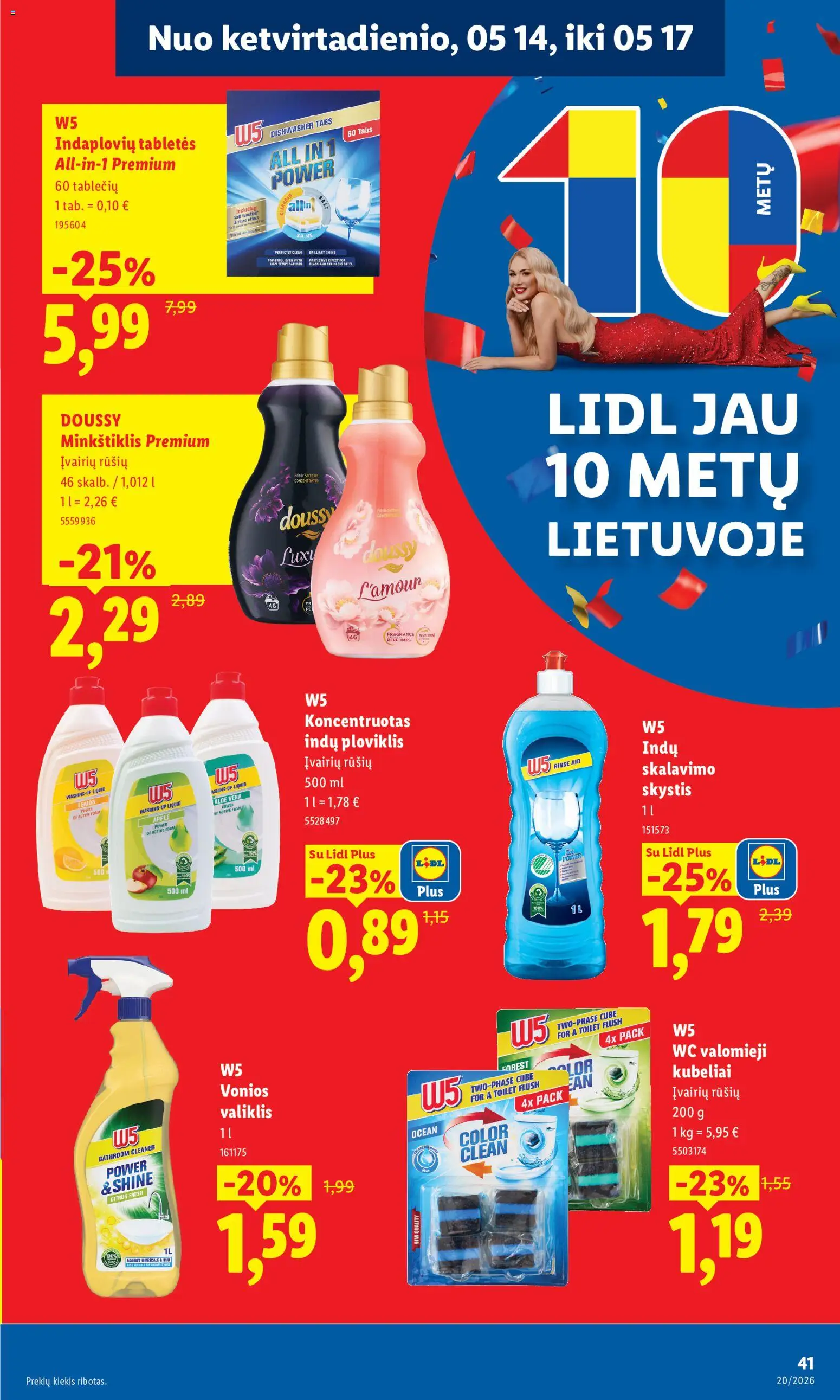 LIDL akcijos nuo 11.05.2026 | Puslapis: 41 | Prekių: Wc, Ploviklis