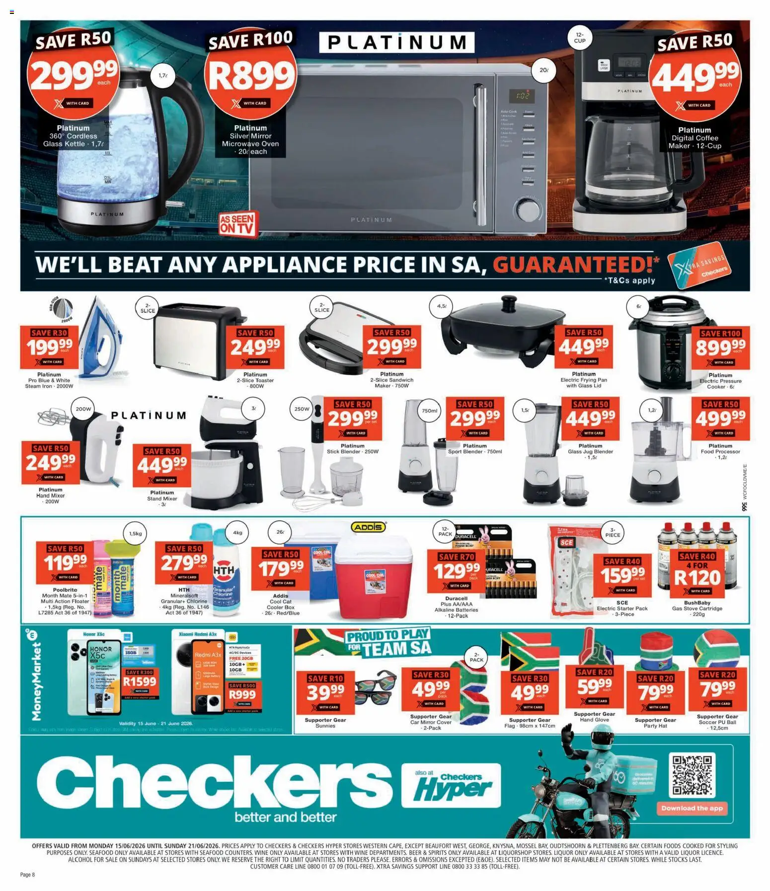 New Checkers catalogue – valid from 15.06.2026 | Page: 8 | Products: Cover, Glove, Hat, Wine