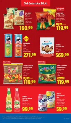 SNACK DAY Tortilja rolnice, Sa ukusom sira ili slatkog paradajza 125 g - pregled Lidl kataloga - važi od 30.04.2026 | Strana: 39