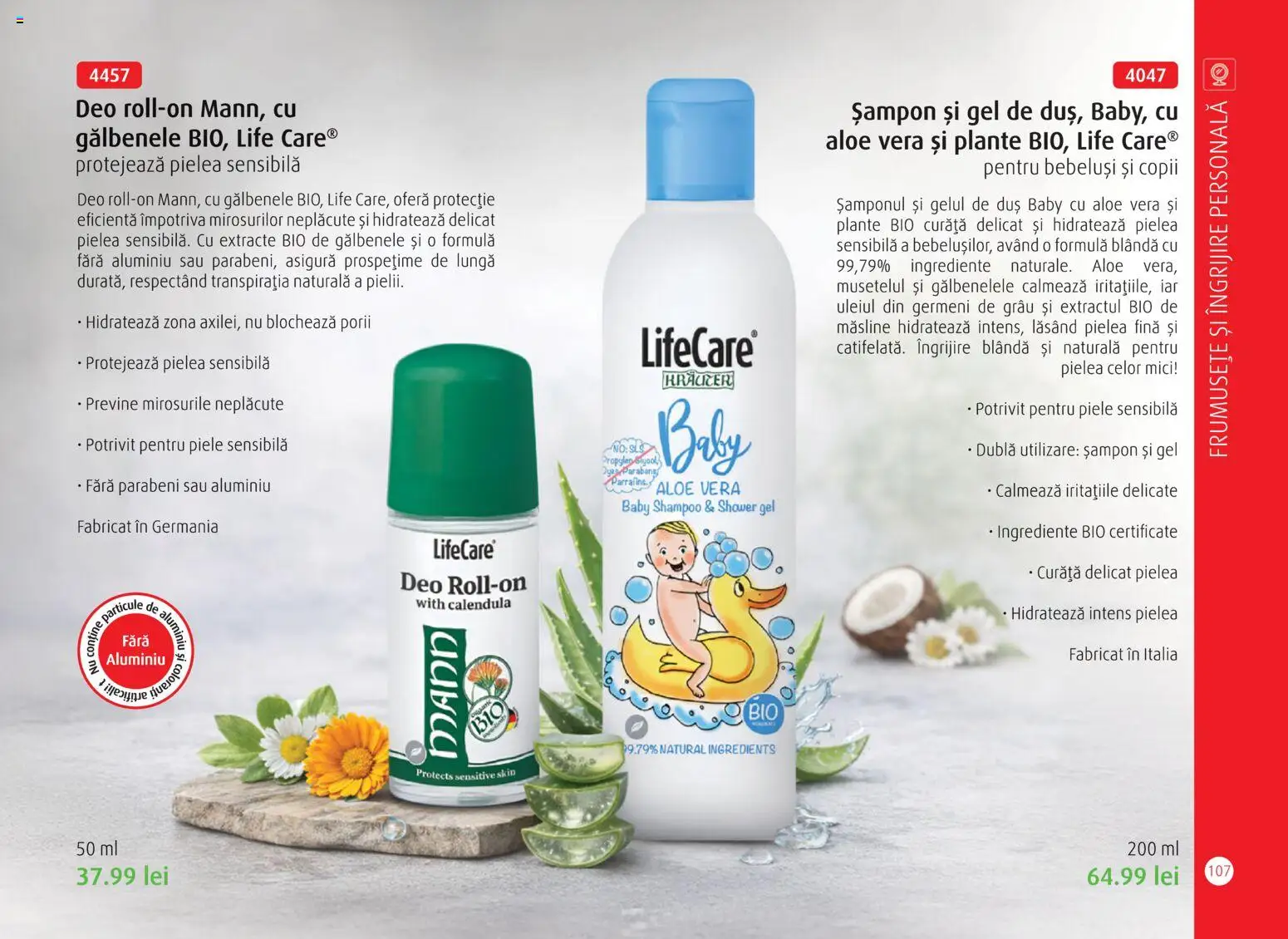 Noul catalog Life Care – valabil de la 01.04.2026 | Pagină: 109 | Produse: Şerit ödül, Duș, Măsline, Șampon