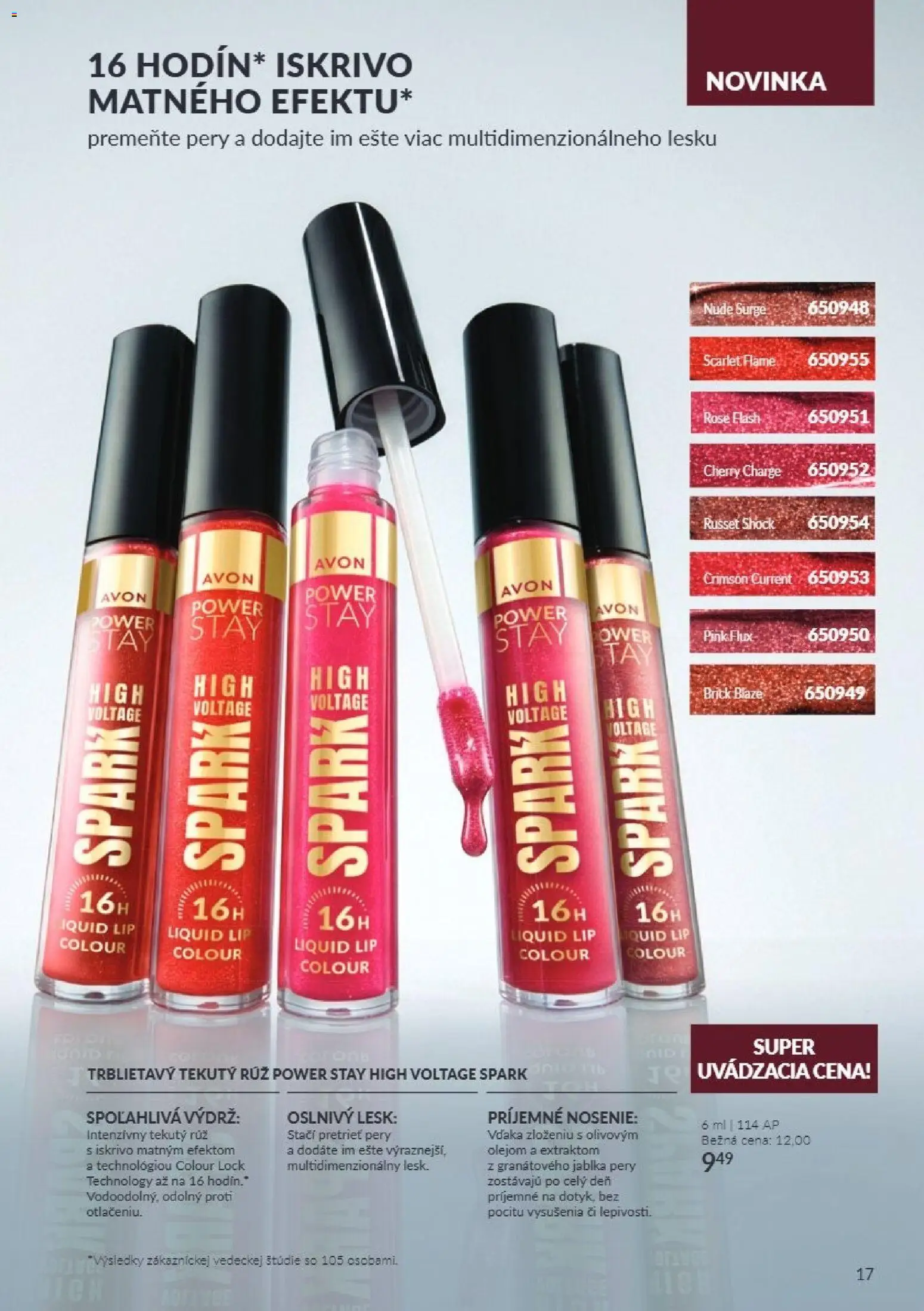 Nové Avon akcie – leták je platný od 01.10.2026 | Strana: 17 | Produkty: Jablká