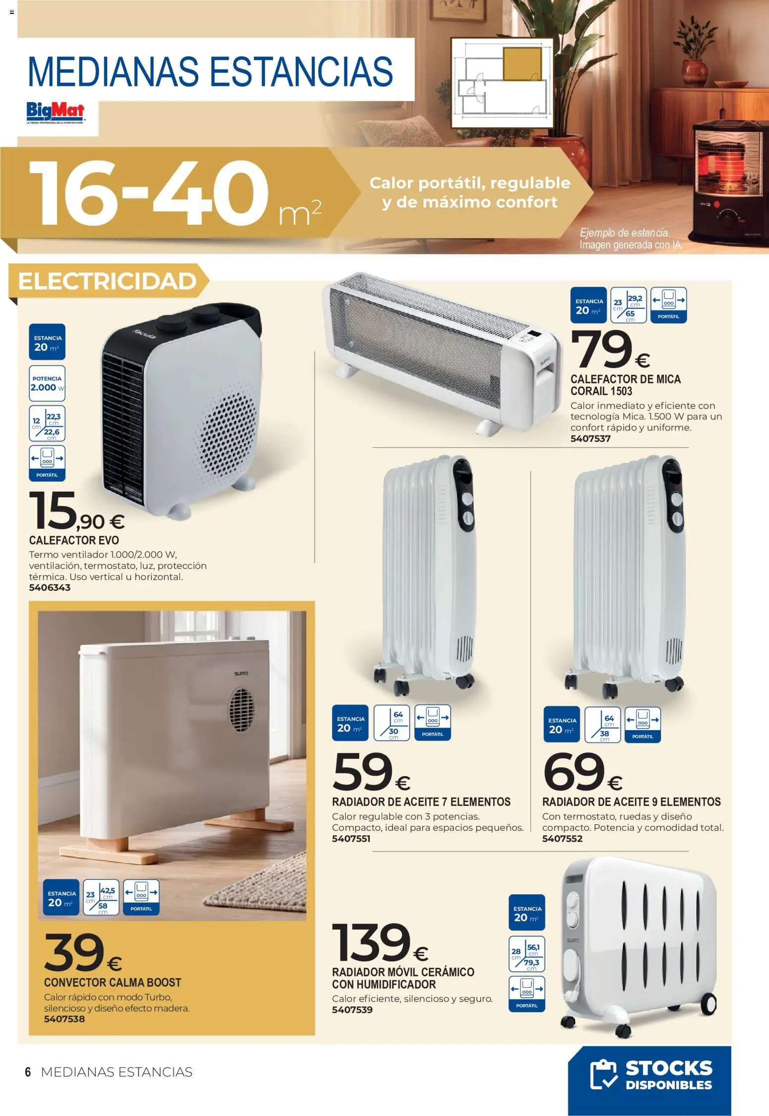 BigMat Calefacción │ válido desde el 05/10/2026 | Página: 6 | Productos: Portátil, Aceite, Móvil, Ventilador
