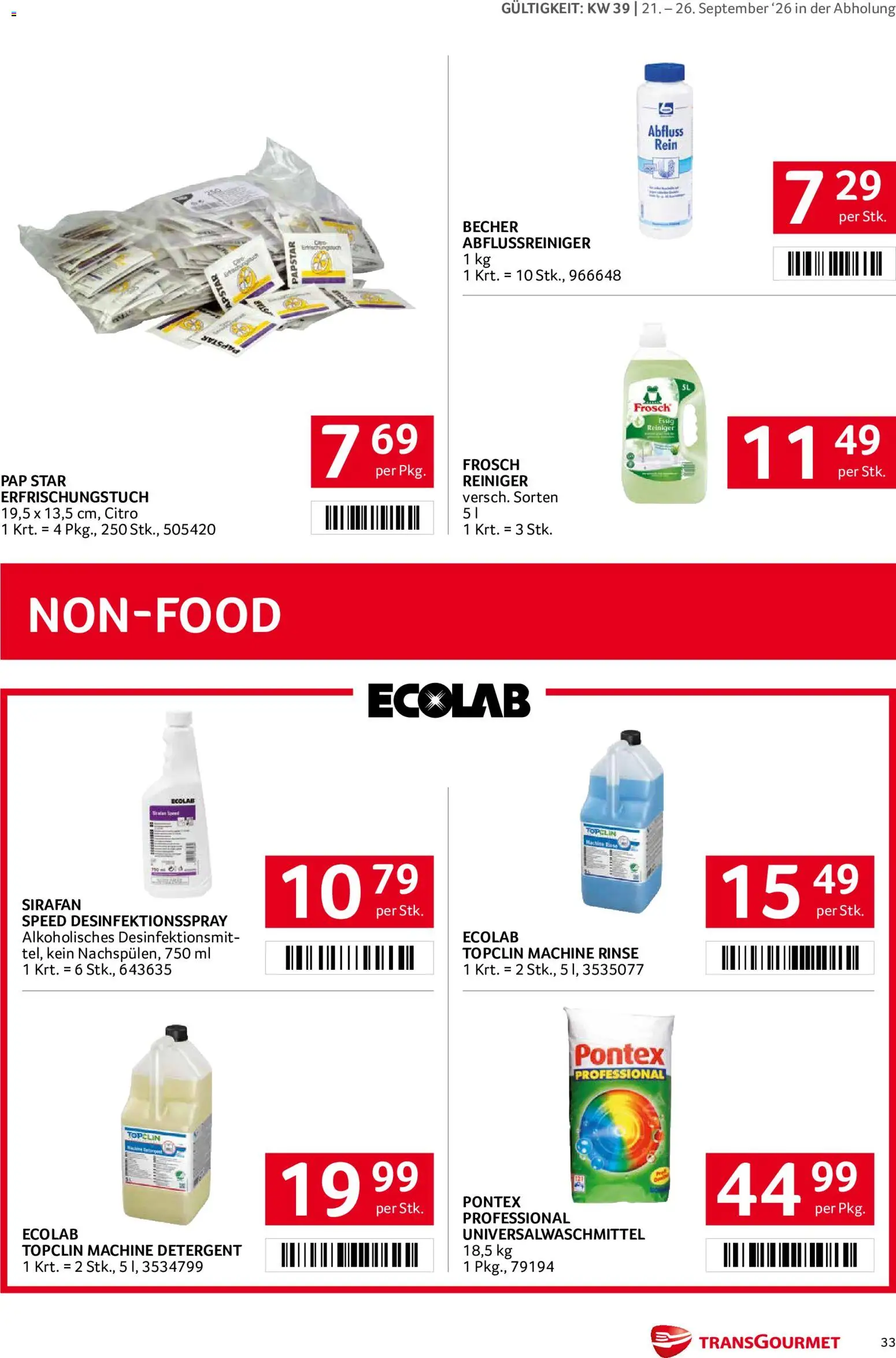 Transgourmet Flugblatt gültig ab 20.09.2026 | Seite: 31