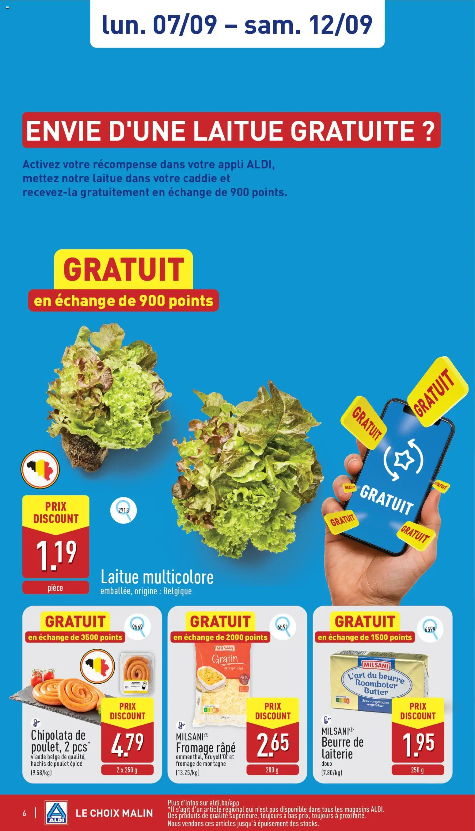 {H1} | Pagina: 6 | Producten: Chipolata, Roomboter, Gruyère