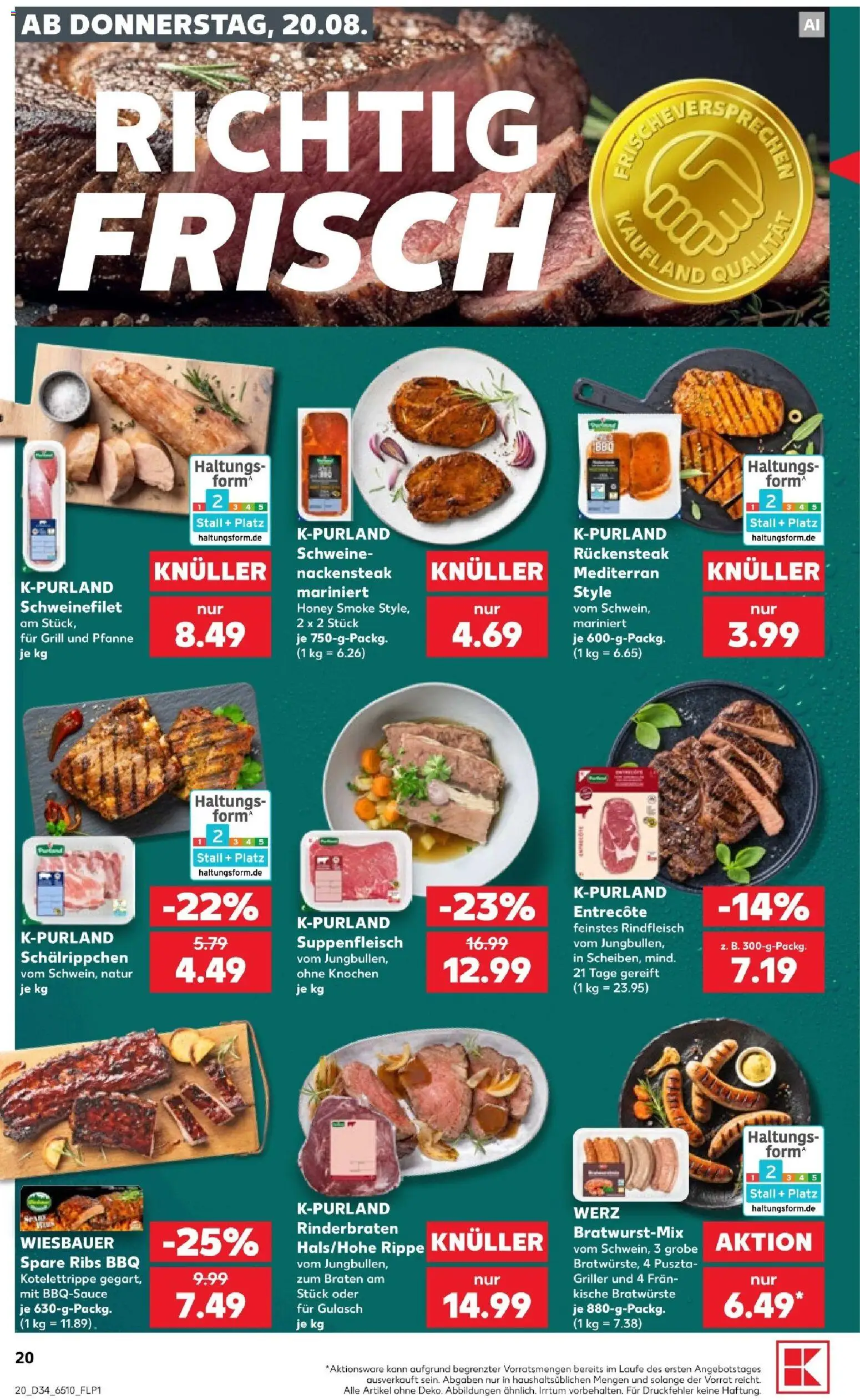 Kaufland Německo leták - Köln od 20.08.2026 | Strana: 20 | Produkty: Gouda, Pesto, Brie