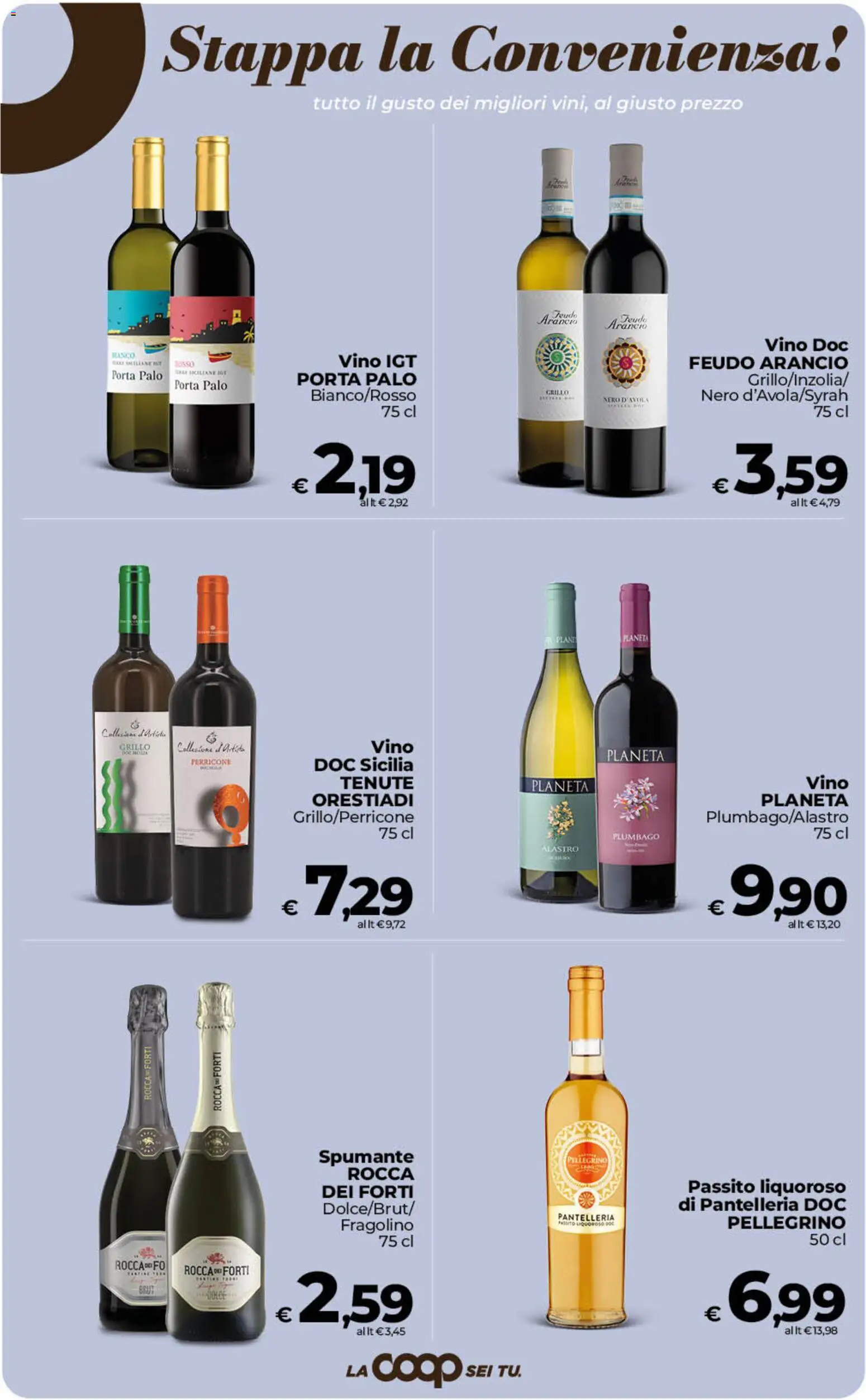 Volantino Ipercoop del 02/10/2026 | Pagina: 37 | Prodotti: Porta, Vino, Spumante, Miele