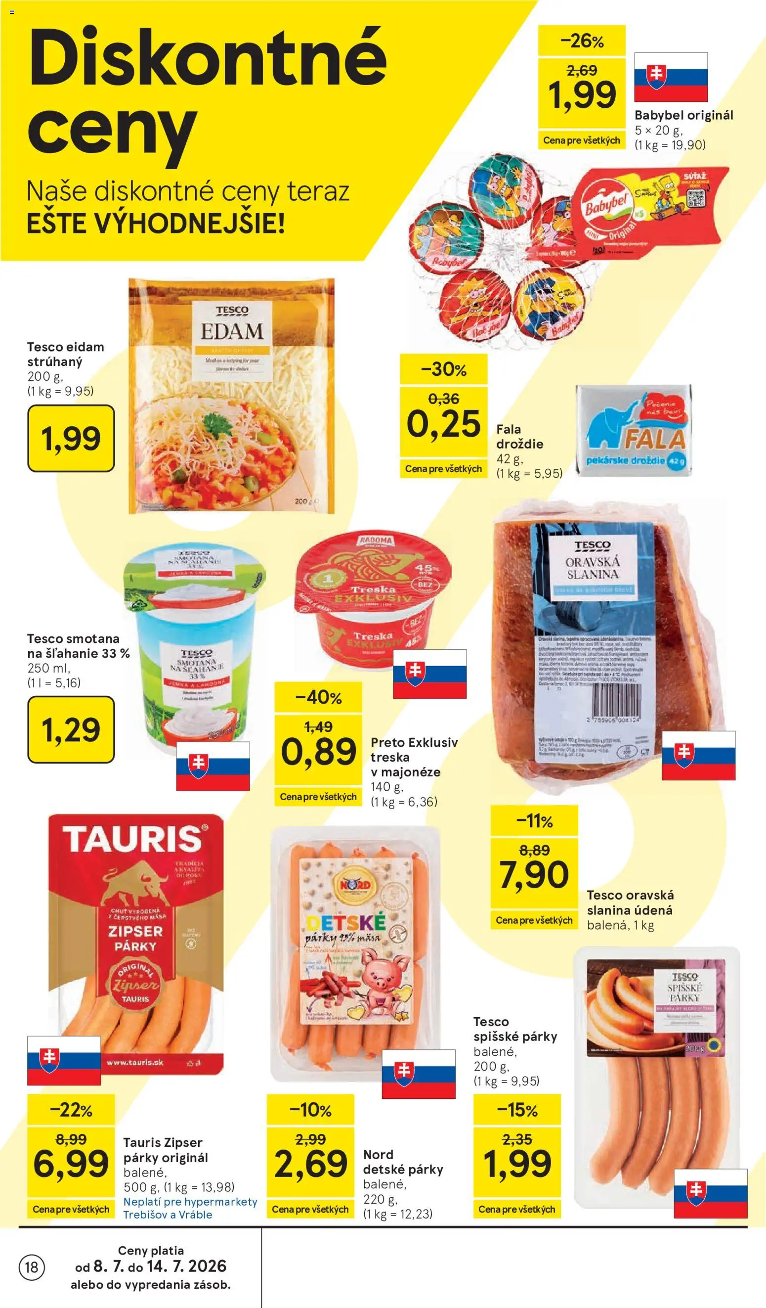 Nové Tesco akcie – leták je platný od 08.07.2026 | Strana: 18