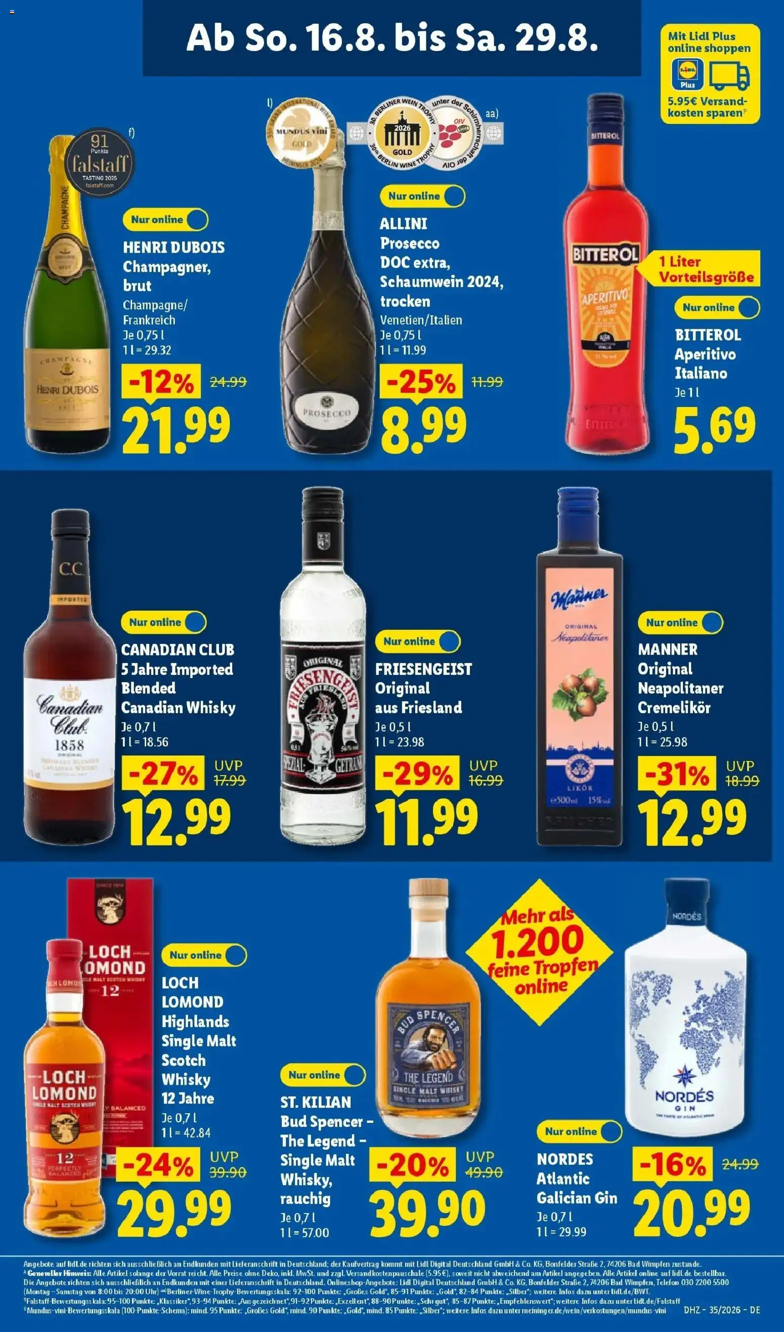 Lidl Prospekt Düsseldorf (ab 24.08.2026) zum Blättern » Angebote | Seite: 29 | Produkte: Öl, Bad, Wein, Telefon