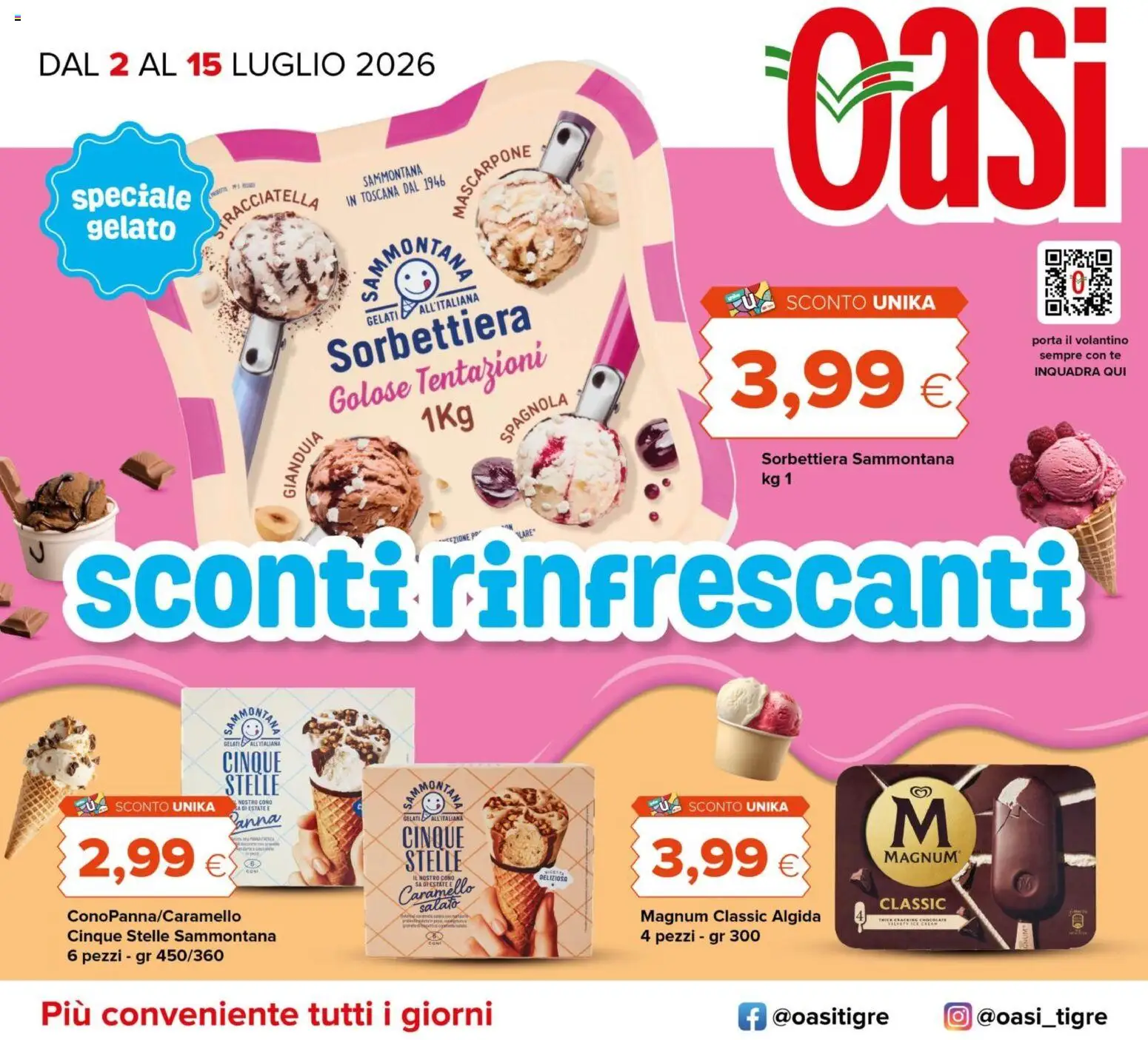Volantino Oasi del 02/07/2026 | Pagina: 29 | Prodotti: Tè, Panna, Gelato, Mascarpone