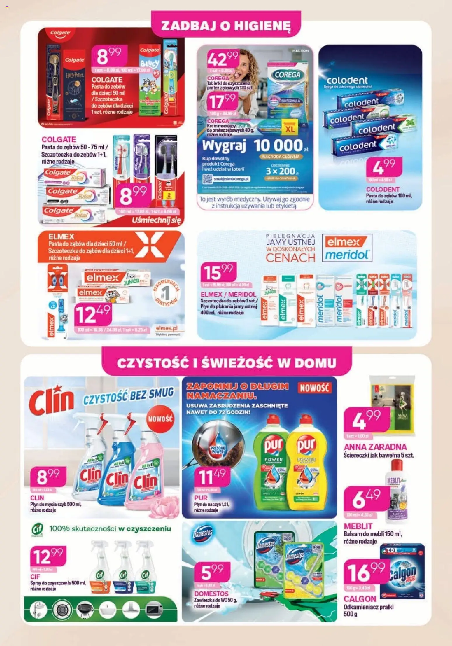 Koliber gazetka od 09.10.2026 | Strona: 7 | Produkty: Pasta do zębów dla dzieci, Pasta, Pasta do zębów, Płyn do płukania jamy ustnej