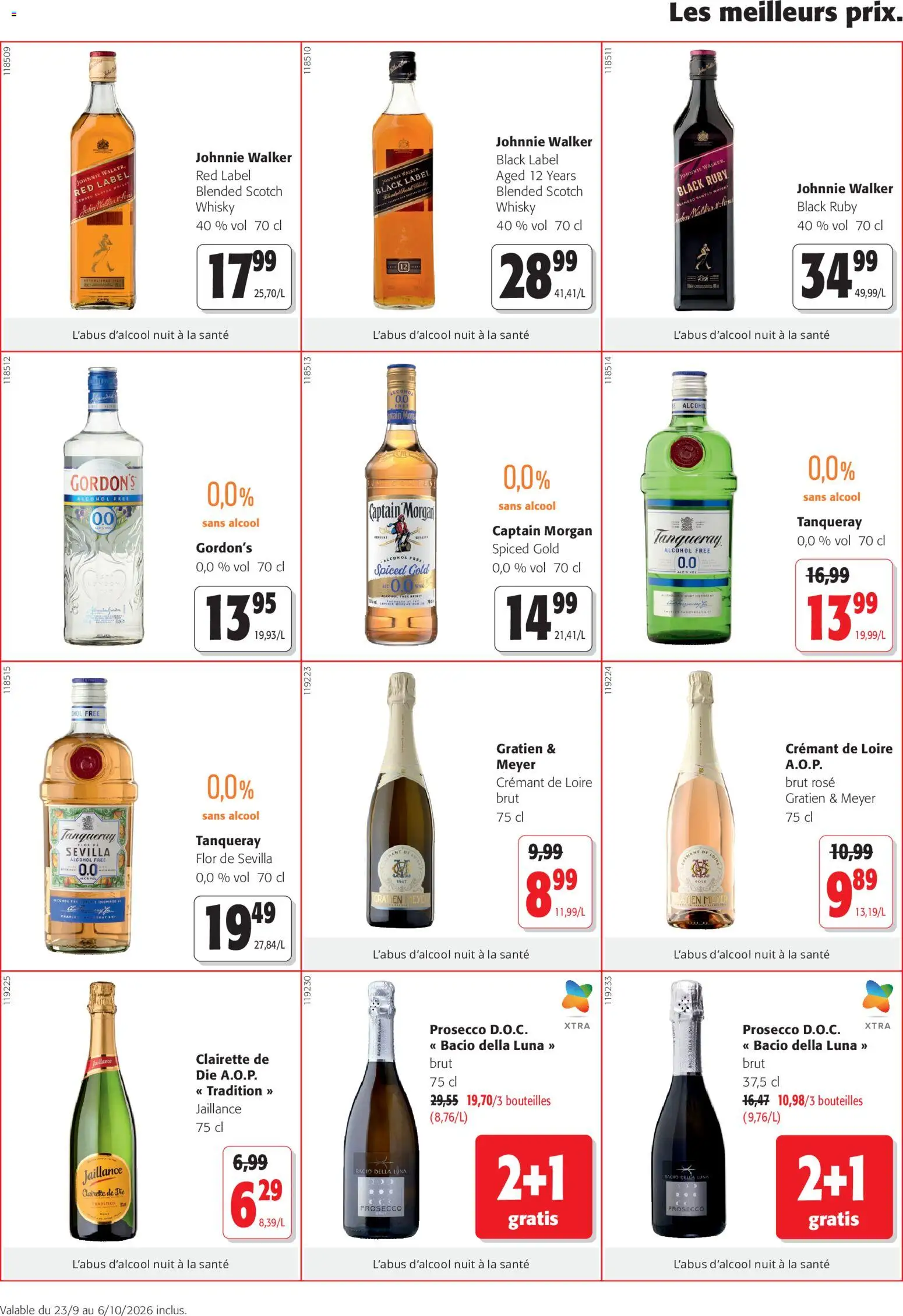 {H1} | Page: 4 | Produits: Whisky, Crémant de Loire, Clairette de die, Prosecco