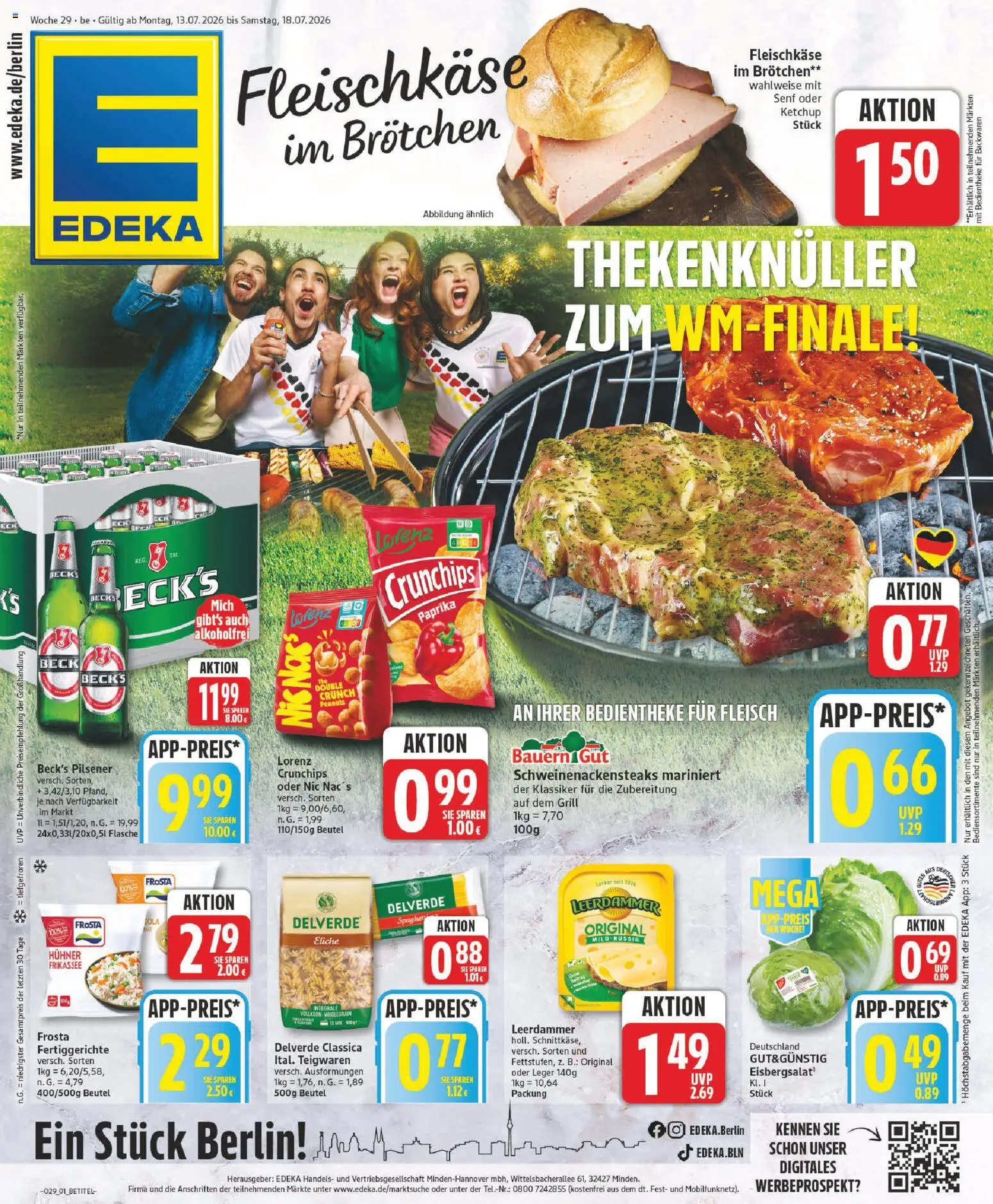 Edeka Prospekt (ab 13.07.2026) » Angebote Online catalogue cover