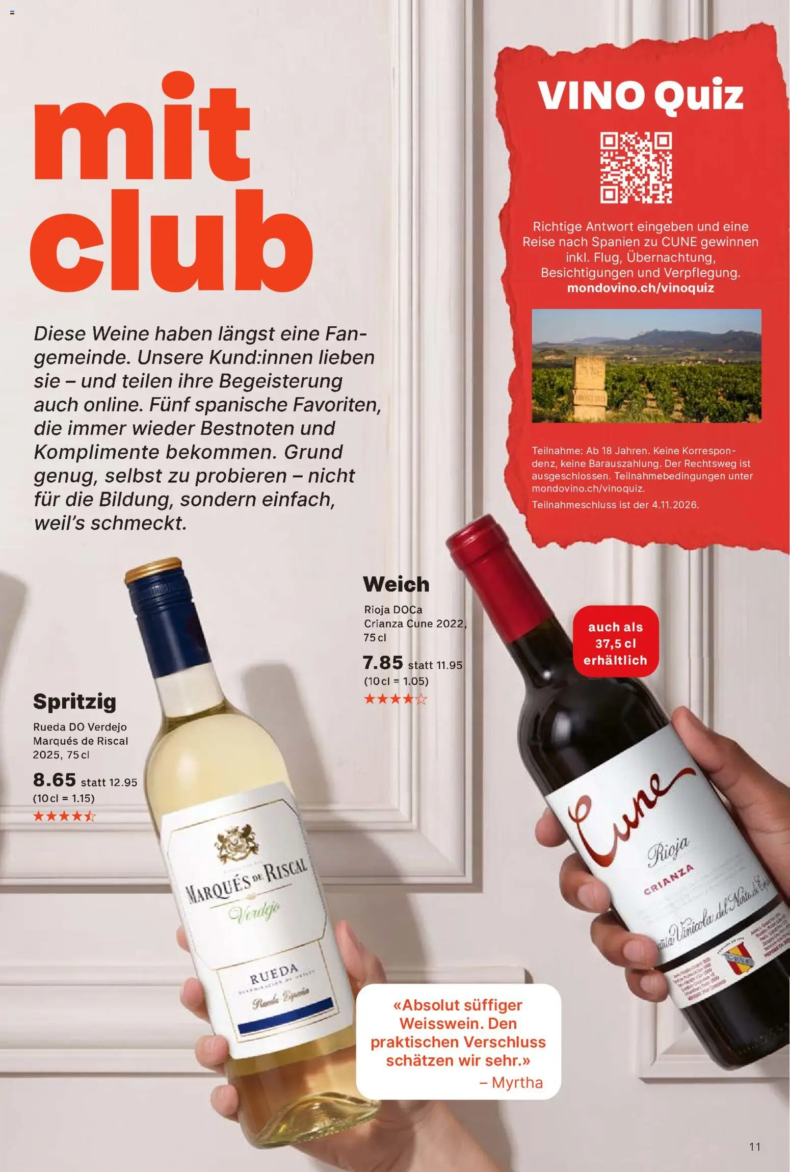 Coop aktionen Vino Spanien – gültig ab 15.10.2026 | Seite: 11