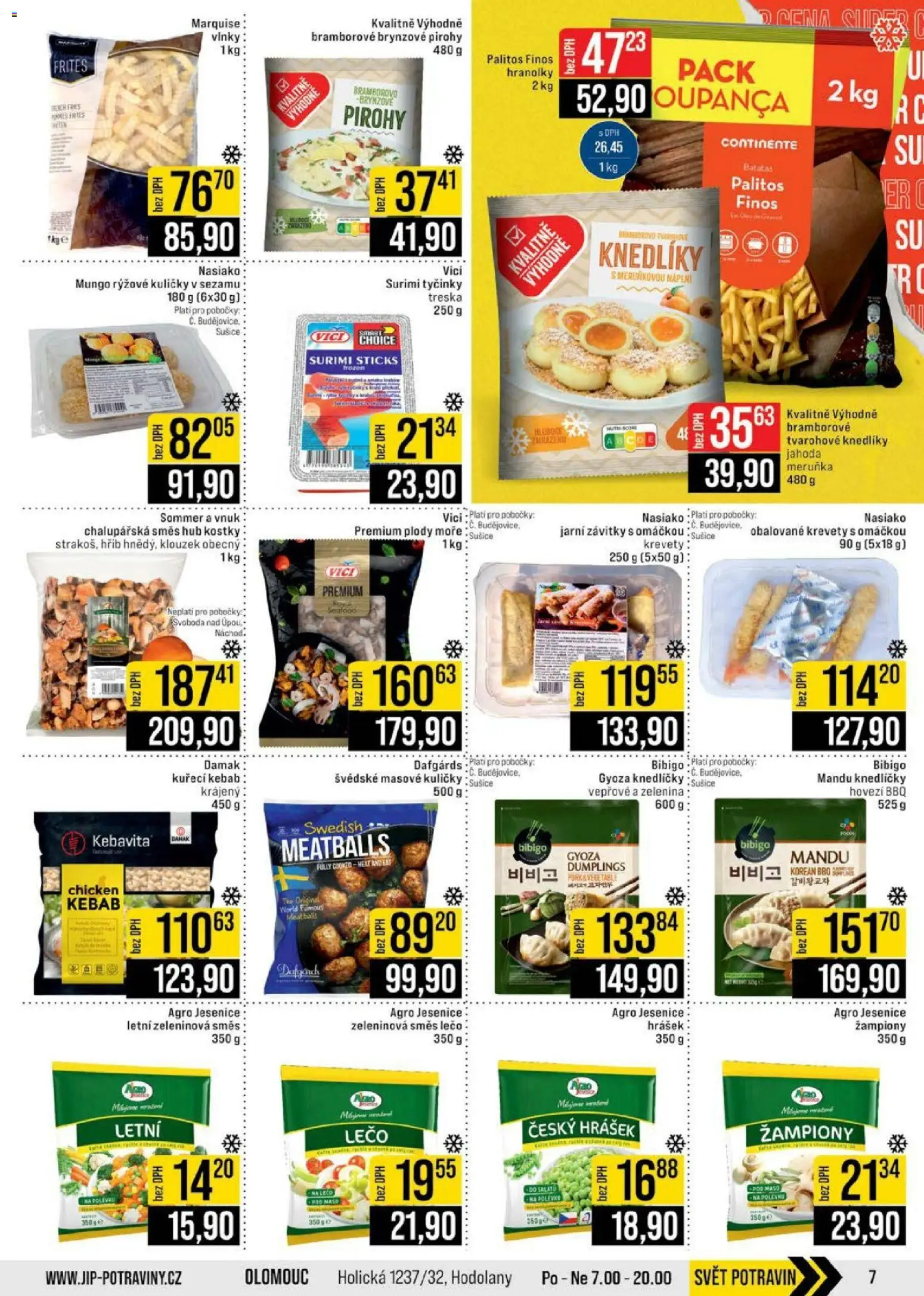Jip leták - Cash & Carry od 27.05.2026 | Strana: 7 | Produkty: Hovězí, Švédské masové kuličky, Kebab, Kuličky