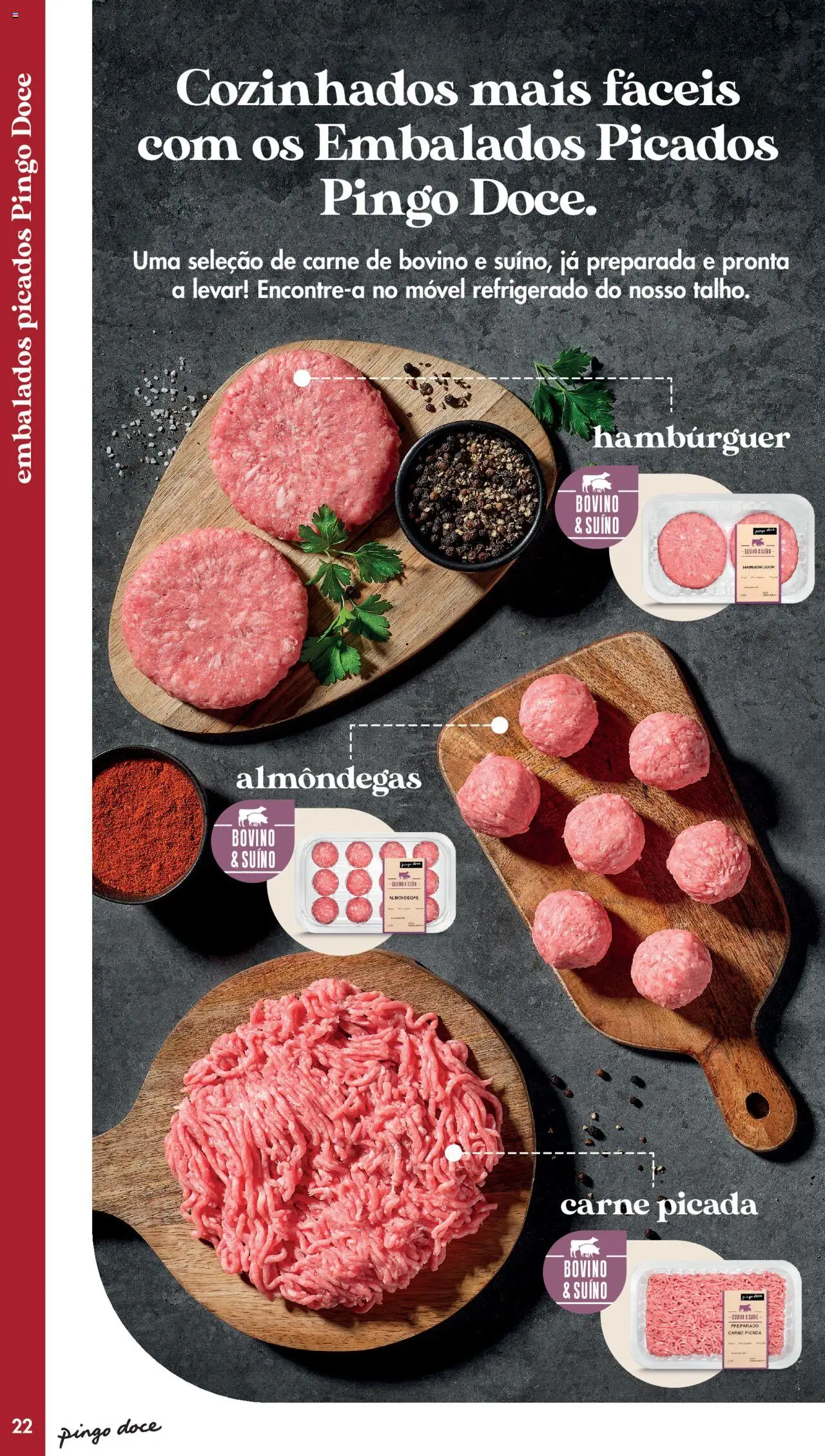 Pingo Doce - Catálogo-Talho │ válido de 20/05/2025 | Página: 22 | Produtos: Hambúrguer, Carne picada, Carne