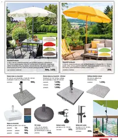 Náhled letáku Bauhaus katalog Záhradní nábytek od 08.04.2026 | Strana: 91 | Produkty: Slunečník, Stojan na slunečník