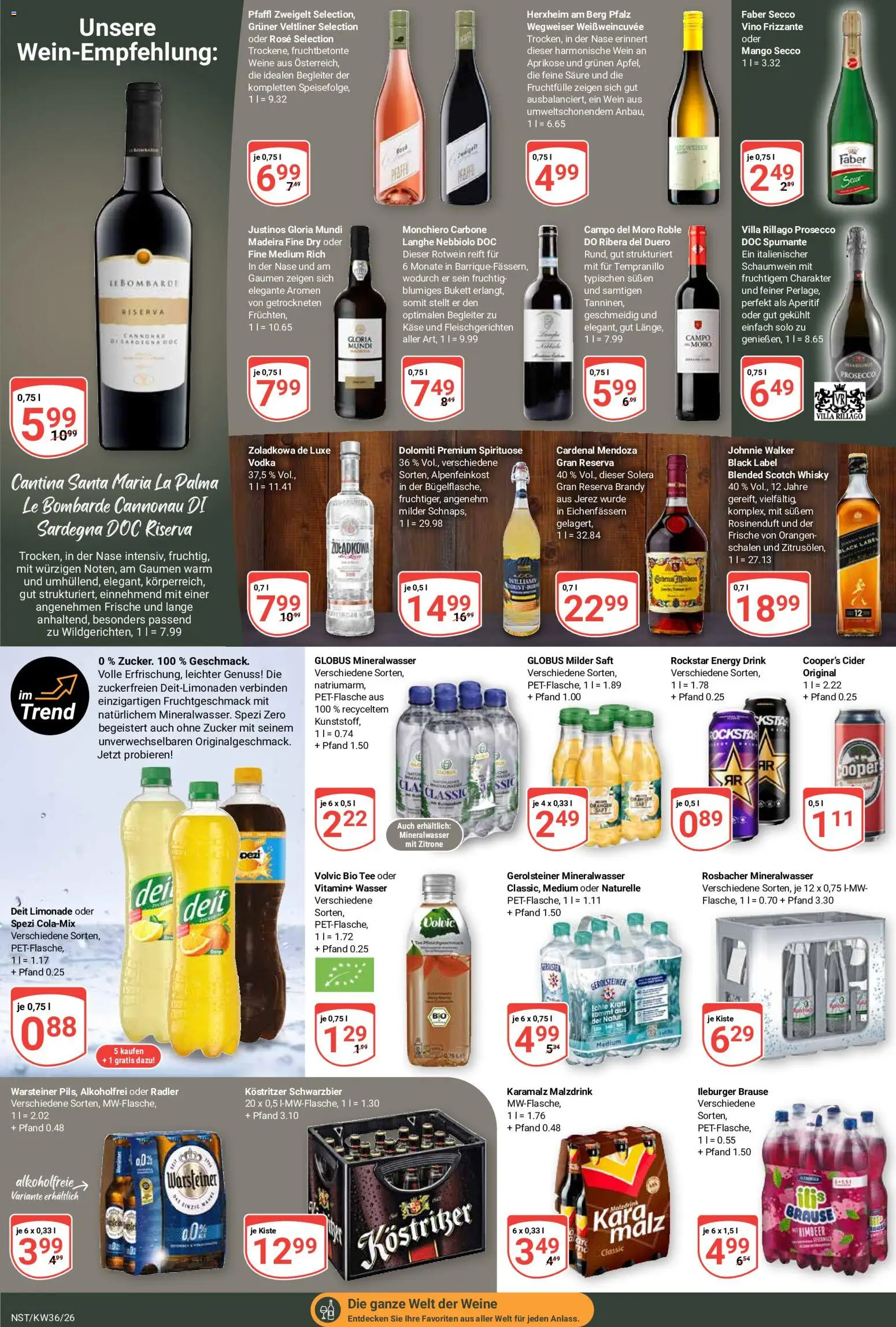Globus Prospekt Neustadt a.d. Weinstraße – gültig ab 31.08.2026 | Seite: 23 | Produkte: Mineralwasser, Zucker, Mango, Gerolsteiner