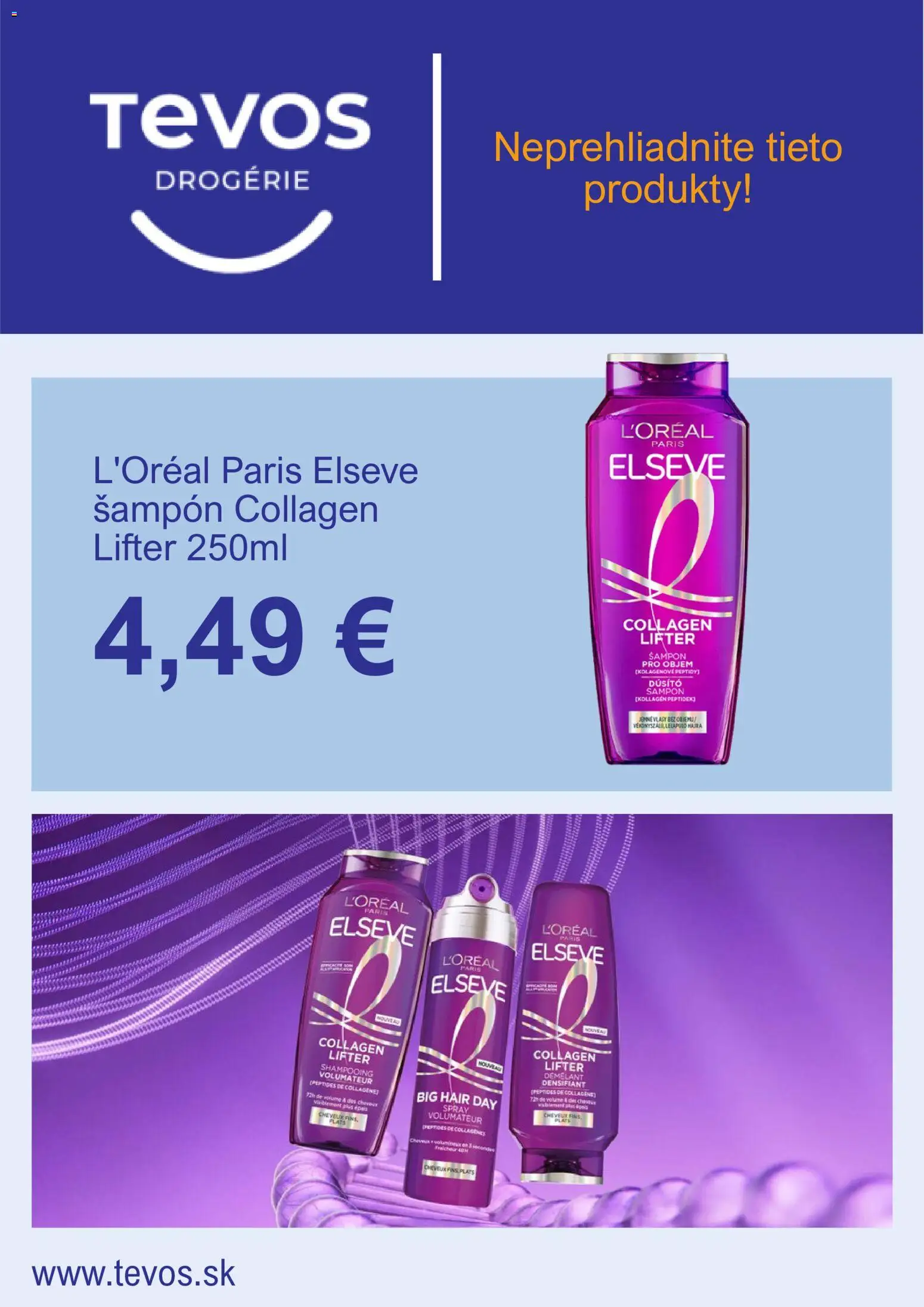 Nové TEVOS drogérie akcie – leták je platný od 03.09.2026 | Strana: 5 | Produkty: Šampón