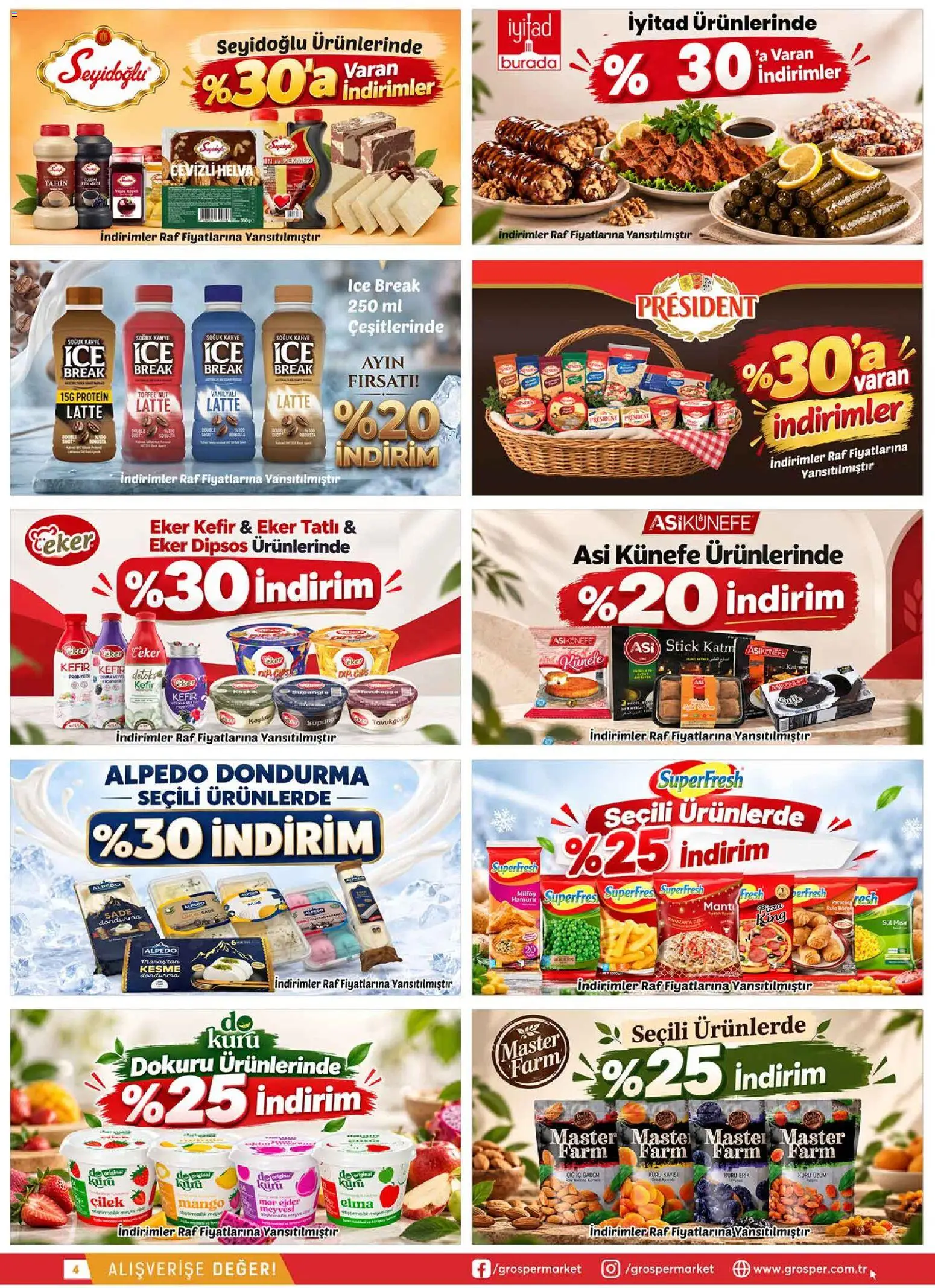 Grosper Katalog - 30 Eylül 2026 tarihinden itibaren geçerlidir | Sayfa: 4 | Ürünler: Kahve, Elma, Çilek, Mango