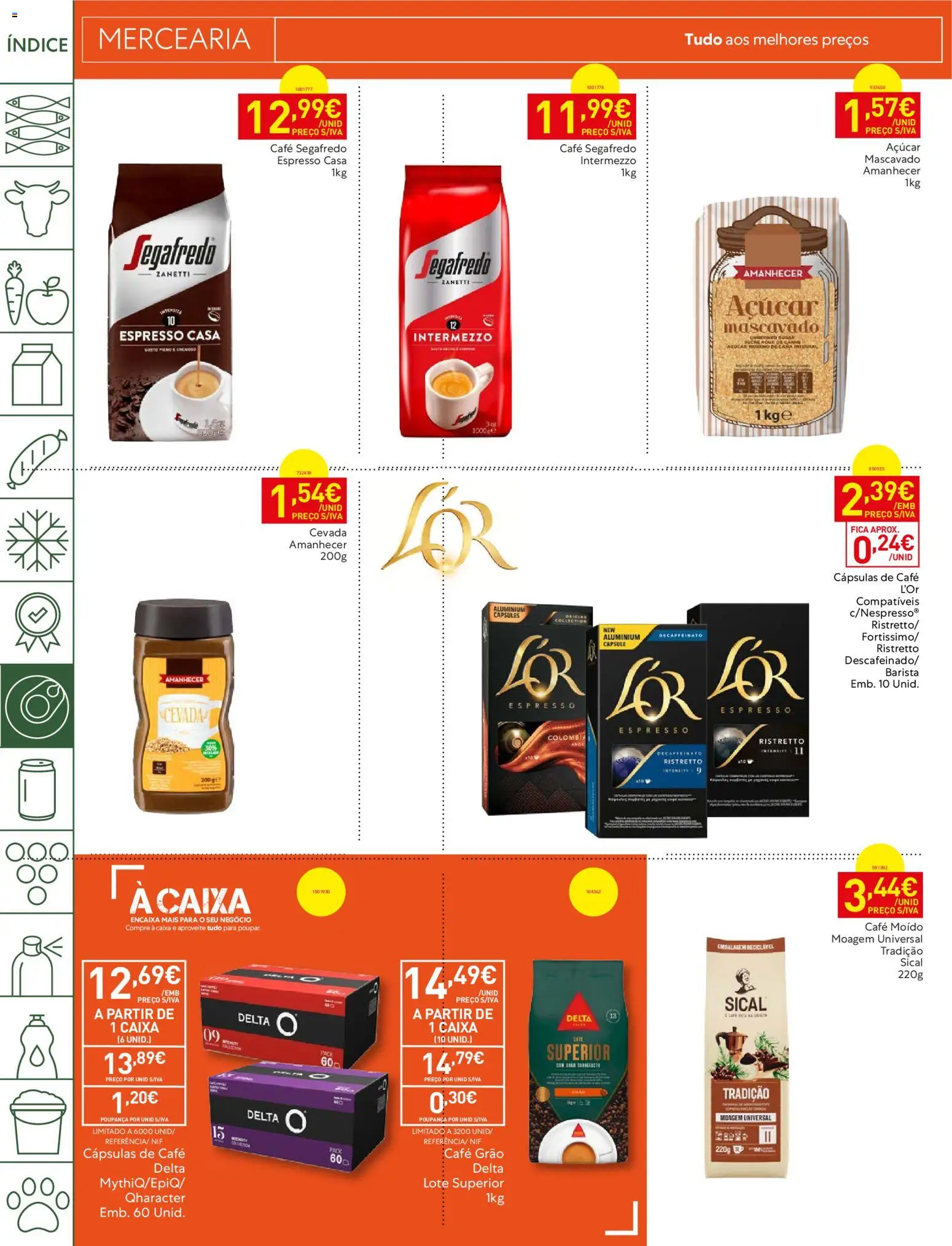 Recheio Folheto Madeira │ válido de 26.05.2026 | Página: 20 | Produtos: Caixa, Café, Açúcar