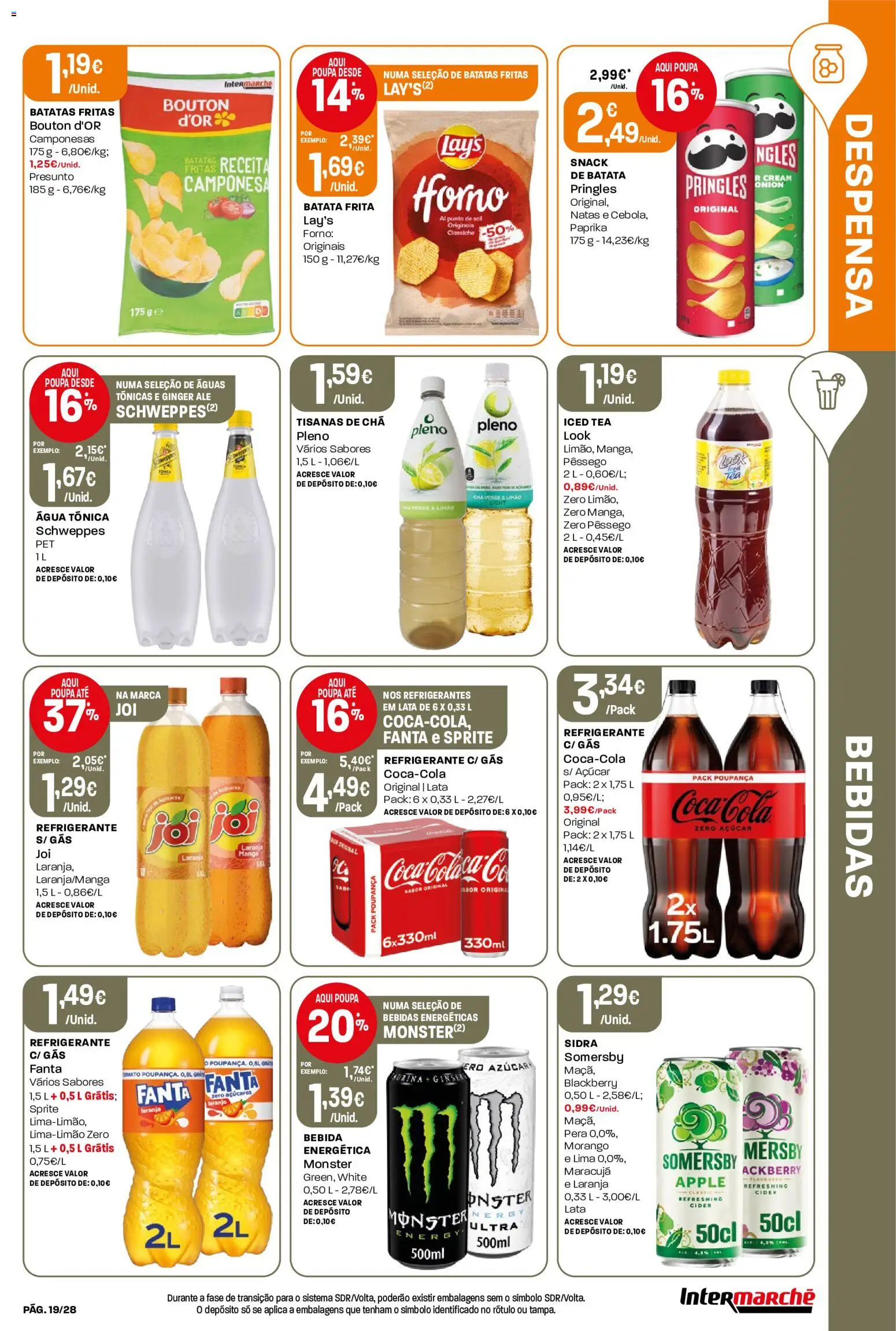 Intermarché Folheto Contact │ válido de 30/07/2026 | Página: 19 | Produtos: Forno, Presunto, Chá, Bebida