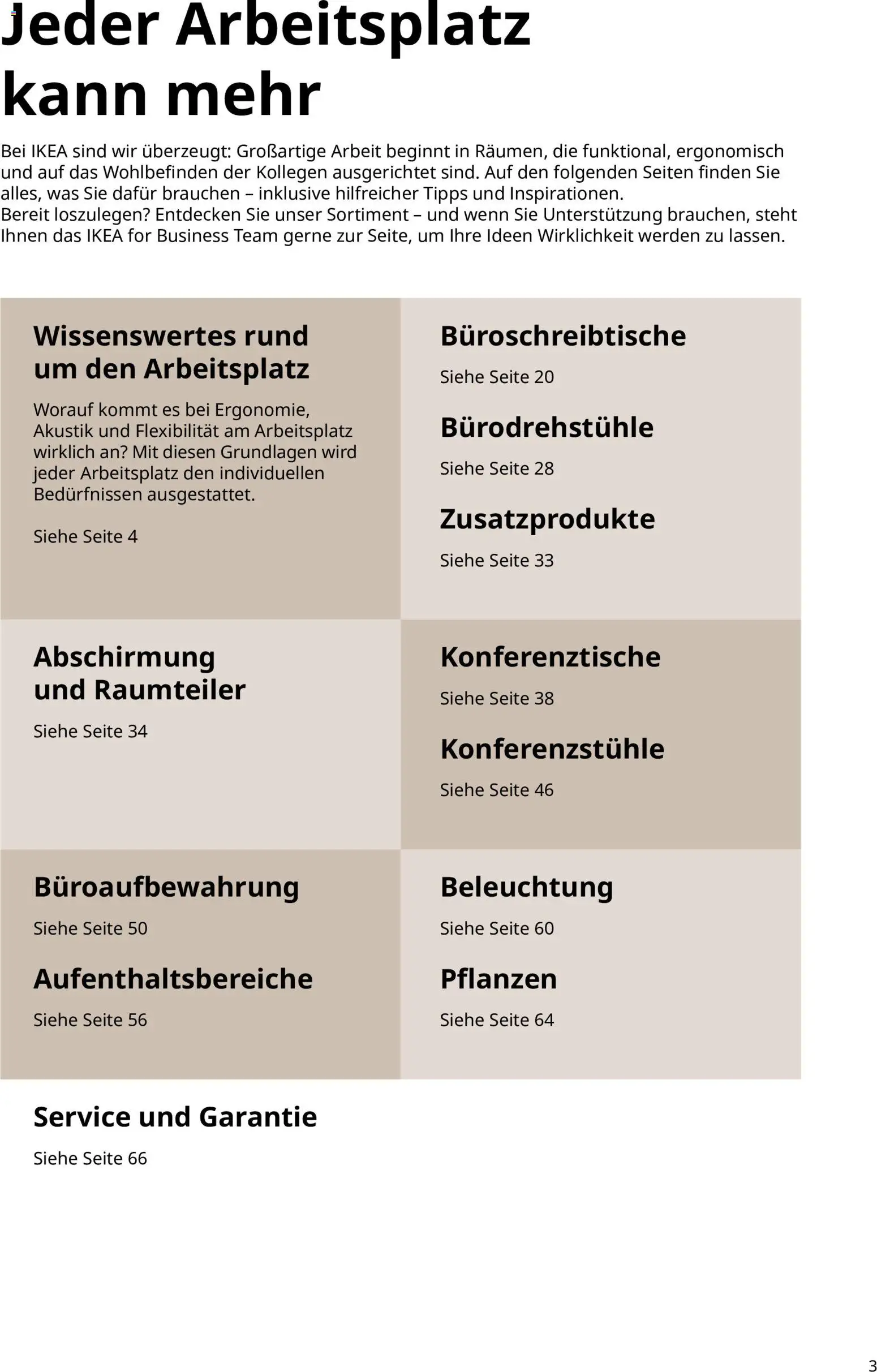 Ikea Büroeinrichtung – gültig ab 01.04.2026 | Seite: 3 | Produkte: Raumteiler
