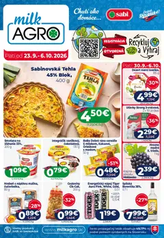 Milk Agro leták platný od 23.09.2026