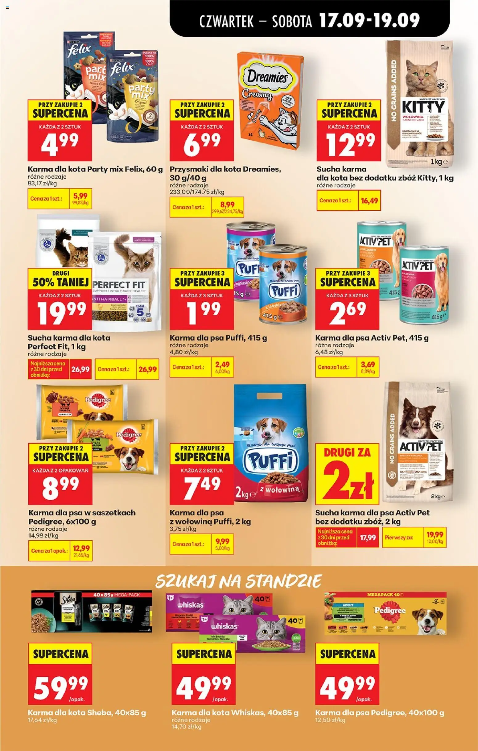 Biedronka Polsko leták - Codziennie niskie ceny od 17.09.2026 | Strana: 79 | Produkty: Felix, Pedigree, Party mix, Body