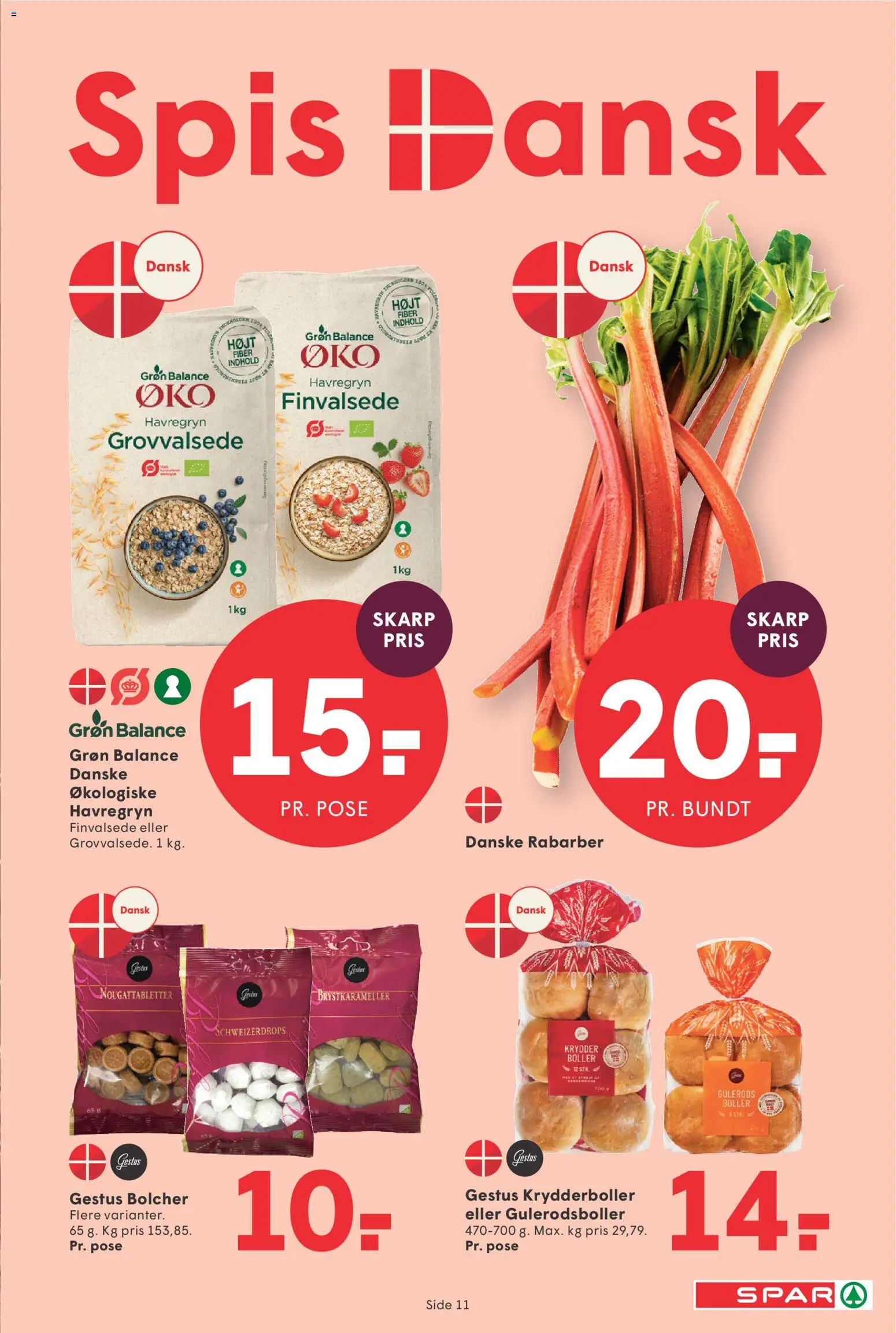 Spar tilbudsavis – gyldig fra 22.05.2026 | Side: 12 | Produkter: Rabarber, Krydderboller, Havregryn