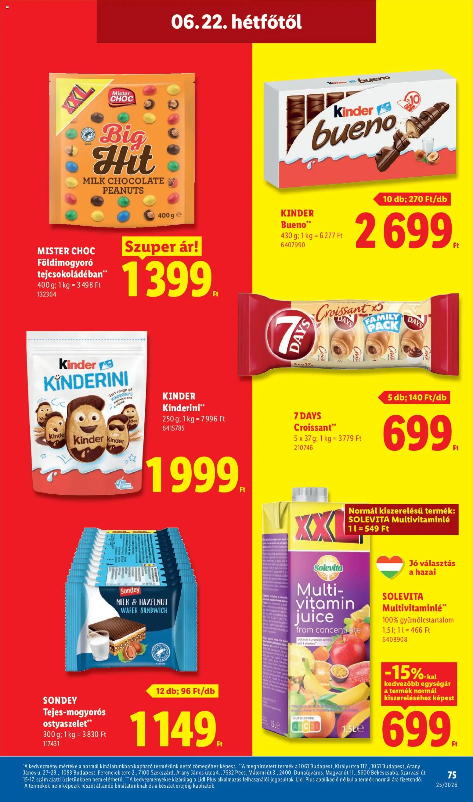 Lidl akciós ujság - amely érvényes a következő dátumtól: 18.06.2026 | Oldal: 75