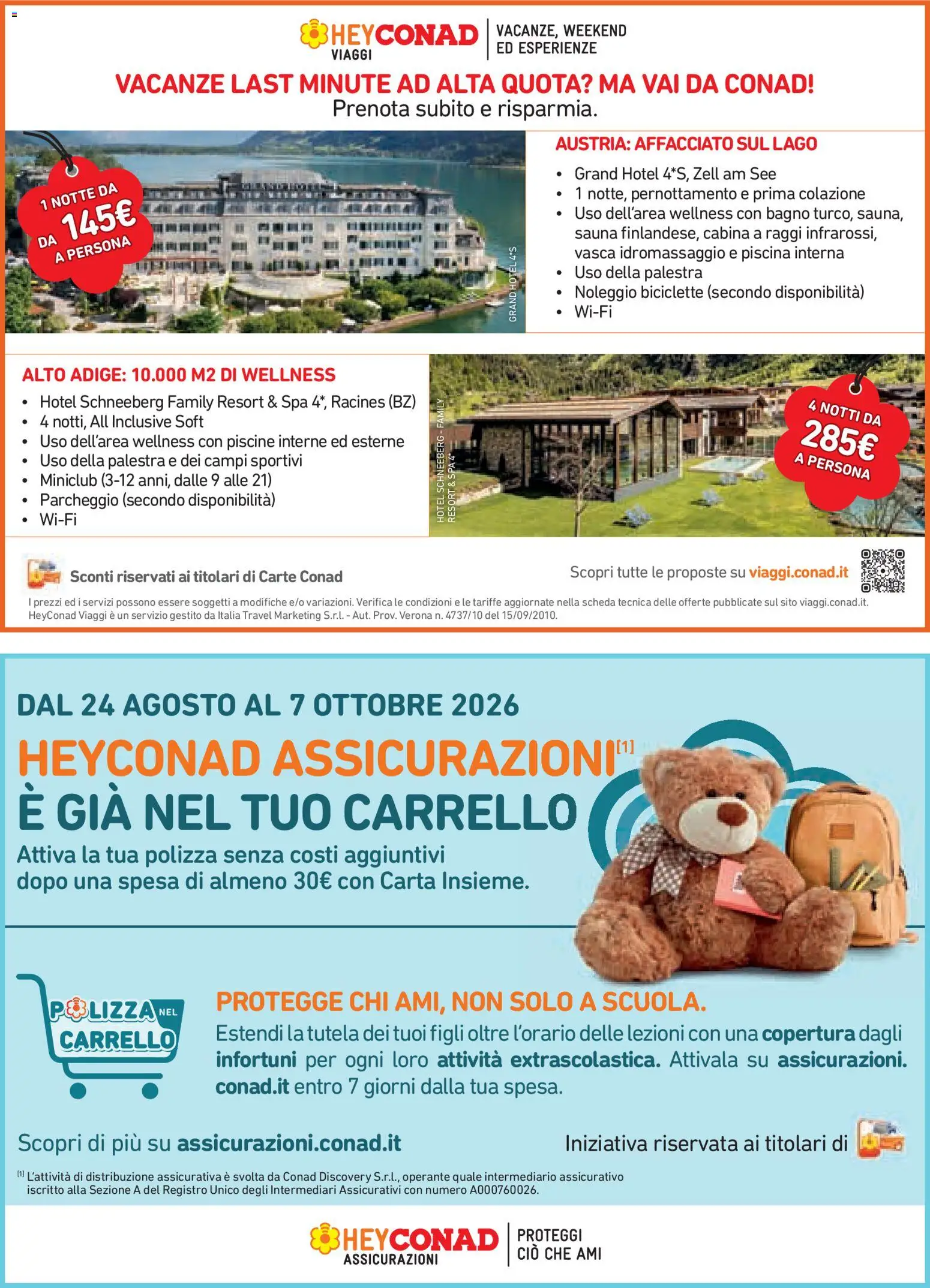 Volantino Conad del 26/08/2026 | Pagina: 18 | Prodotti: Piscina, Carrello, Bagno