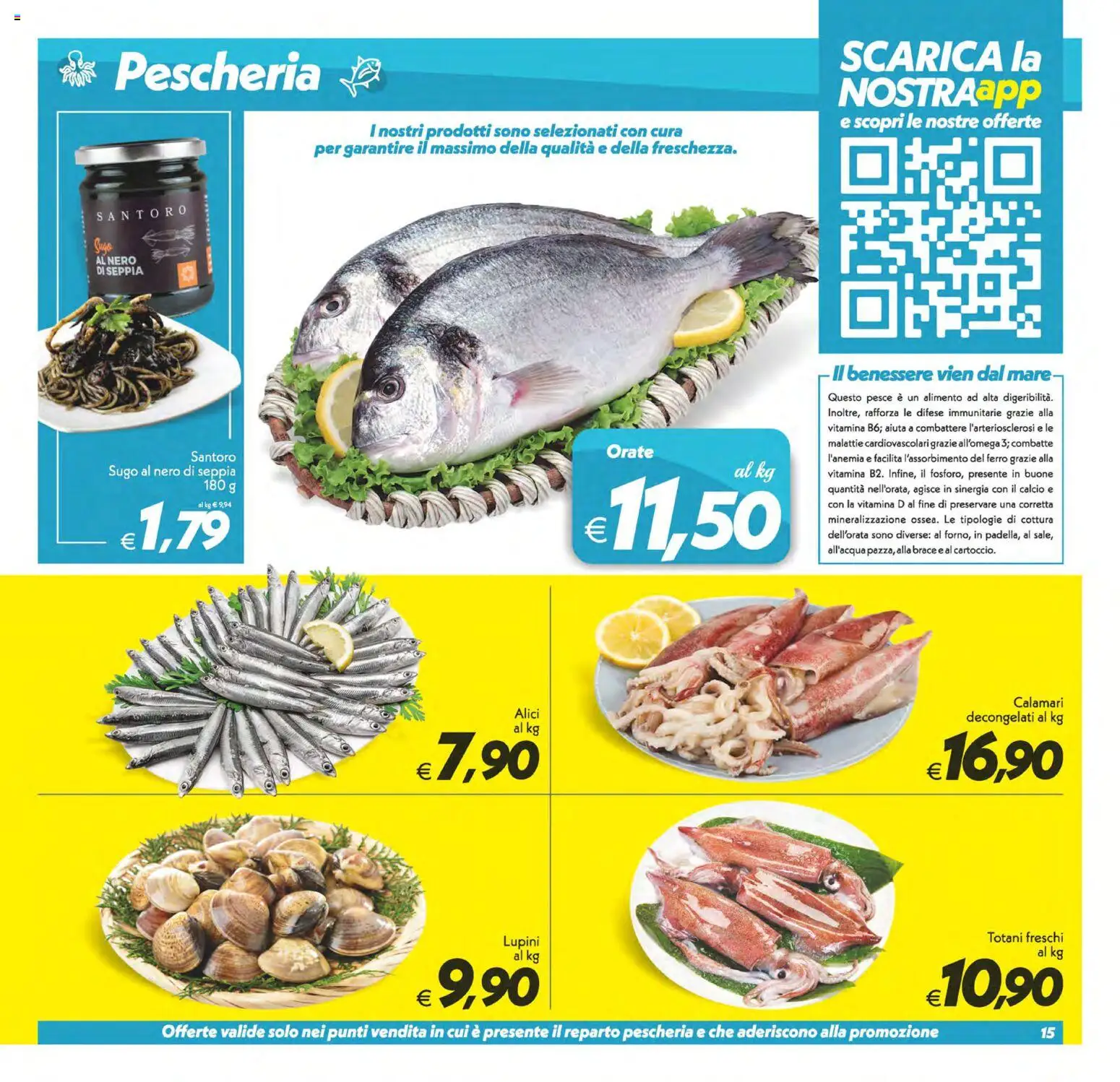 Volantino SuperConveniente del 29.05.2026 | Pagina: 15 | Prodotti: Pesce, Calamari, Sugo, Alici