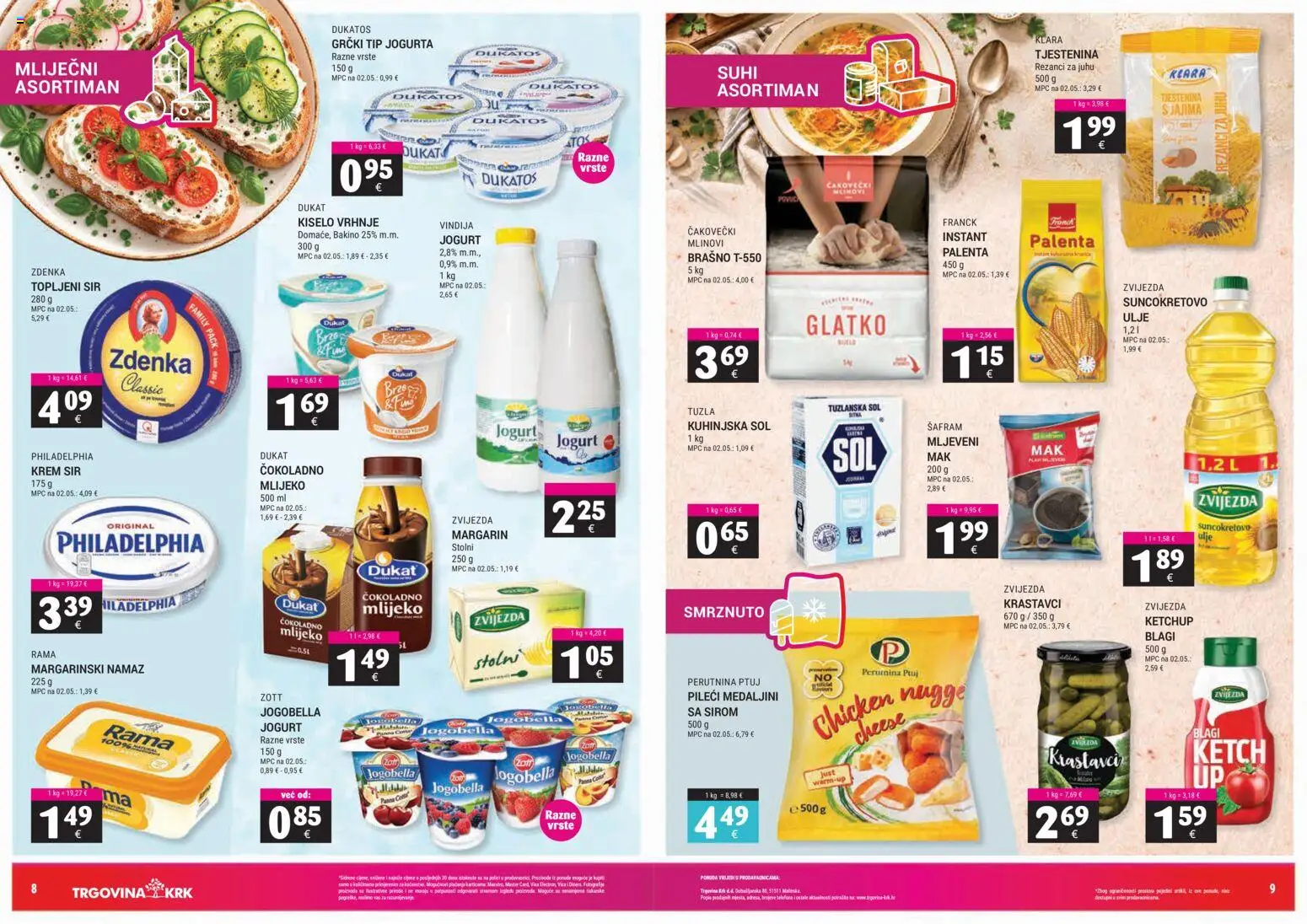 Trgovina Krk katalog | vrijedi od 16.10.2026 | Stranica: 5 | Proizvodi: Vindija, Mlijeko, Krastavci, Brašno