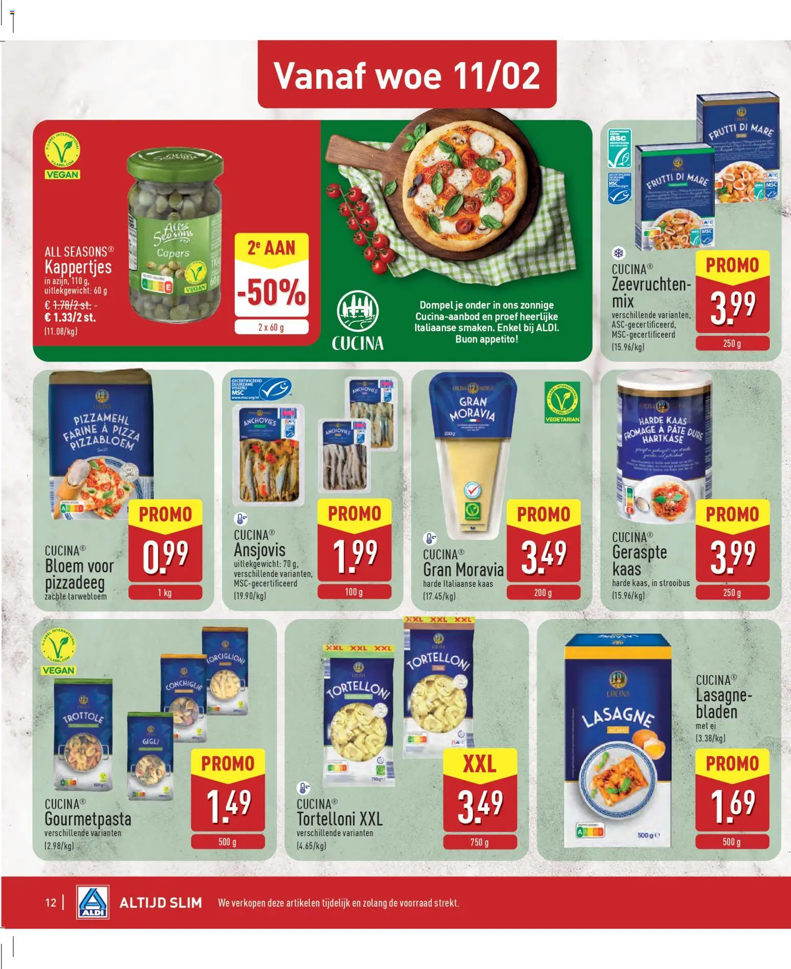 {H1} | Pagina: 12 | Producten: Pizza, Pâté, Bloem, Ansjovis