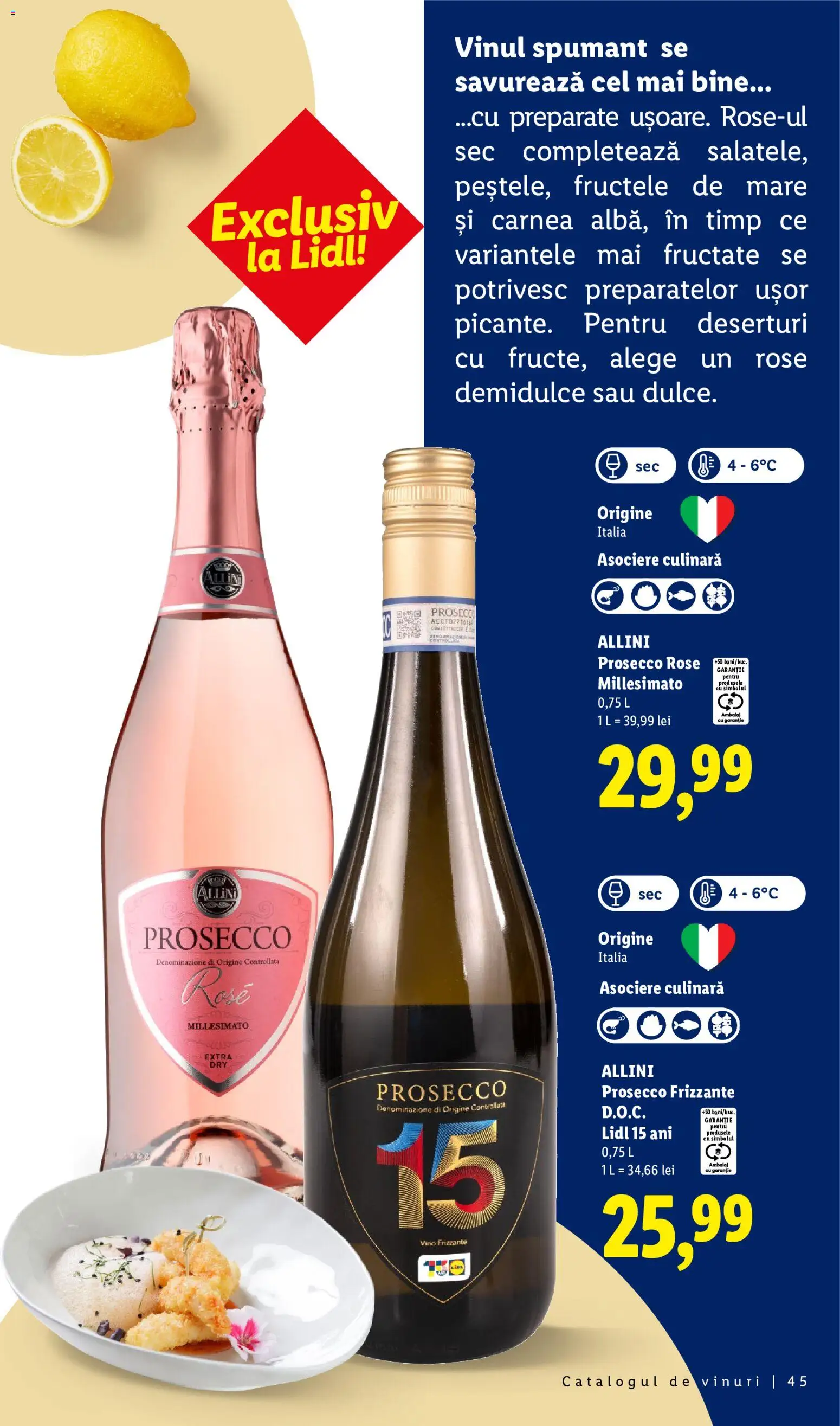 Noul catalog Lidl – valabil de la 28.09.2026 | Pagină: 45 | Produse: Prosecco