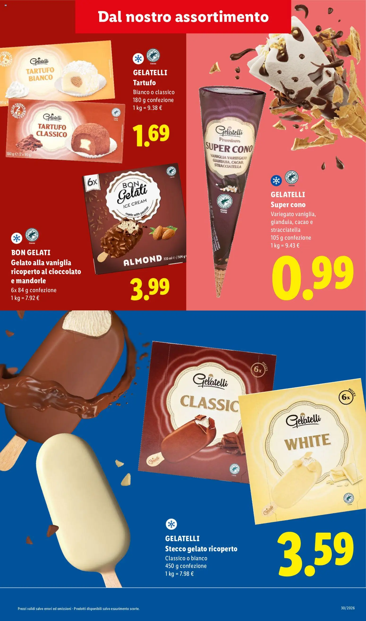 Volantino Lidl del 10/08/2026 | Pagina: 13 | Prodotti: Vaniglia, Cioccolato, Mandorle, Stracciatella