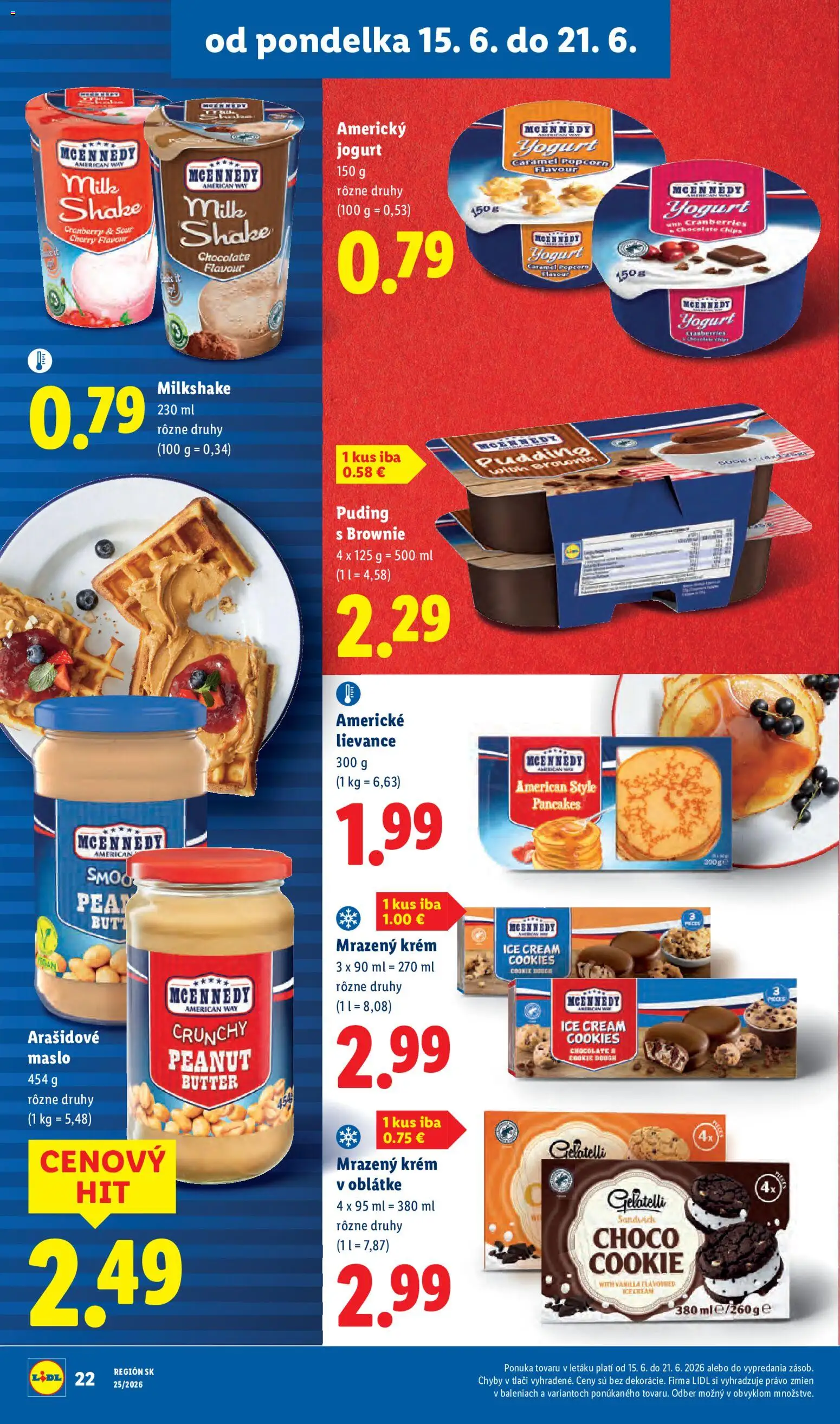 Nové Lidl akcie – leták je platný od 15.06.2026 | Strana: 28 | Produkty: Maslo, Jogurt, Puding, Krém