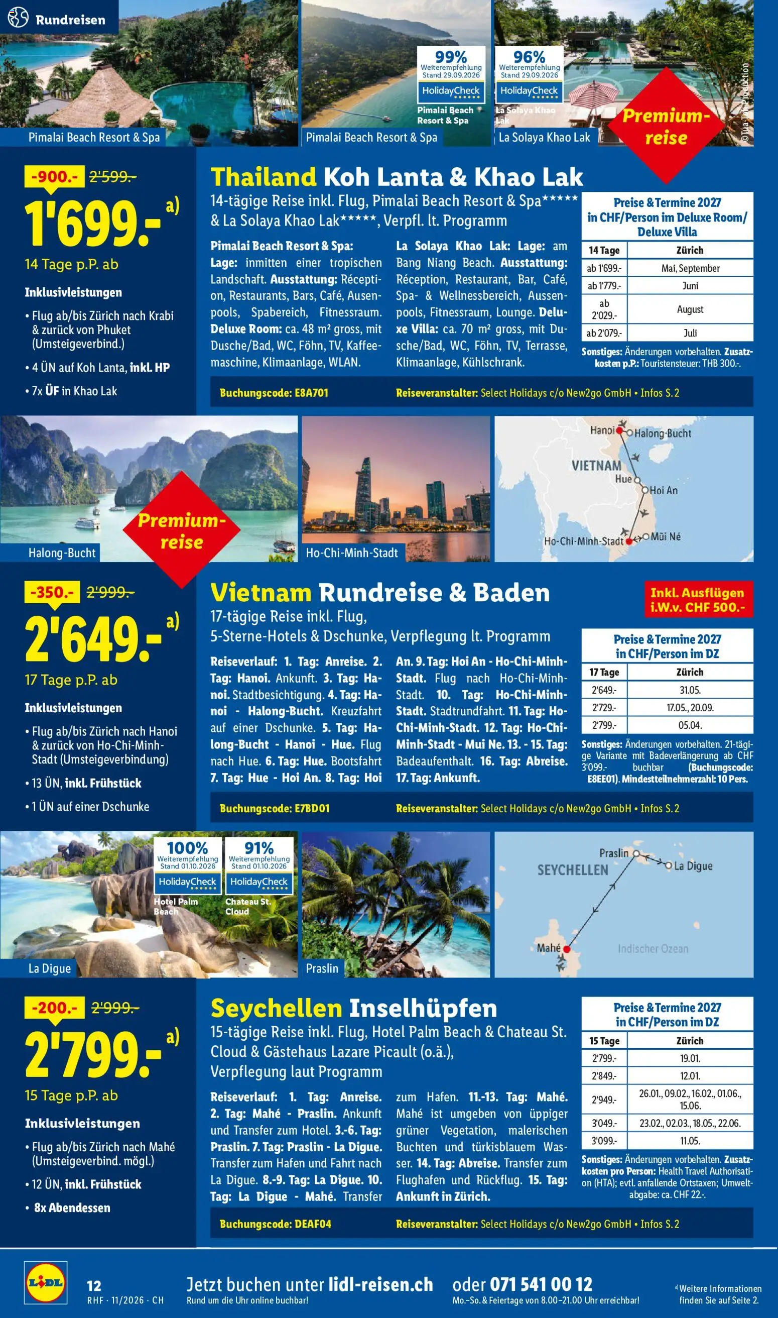 Lidl aktionen November Reise-Highlights – gültig ab 28.10.2026 | Seite: 12 | Produkte: Kaffee, Uhr, HP