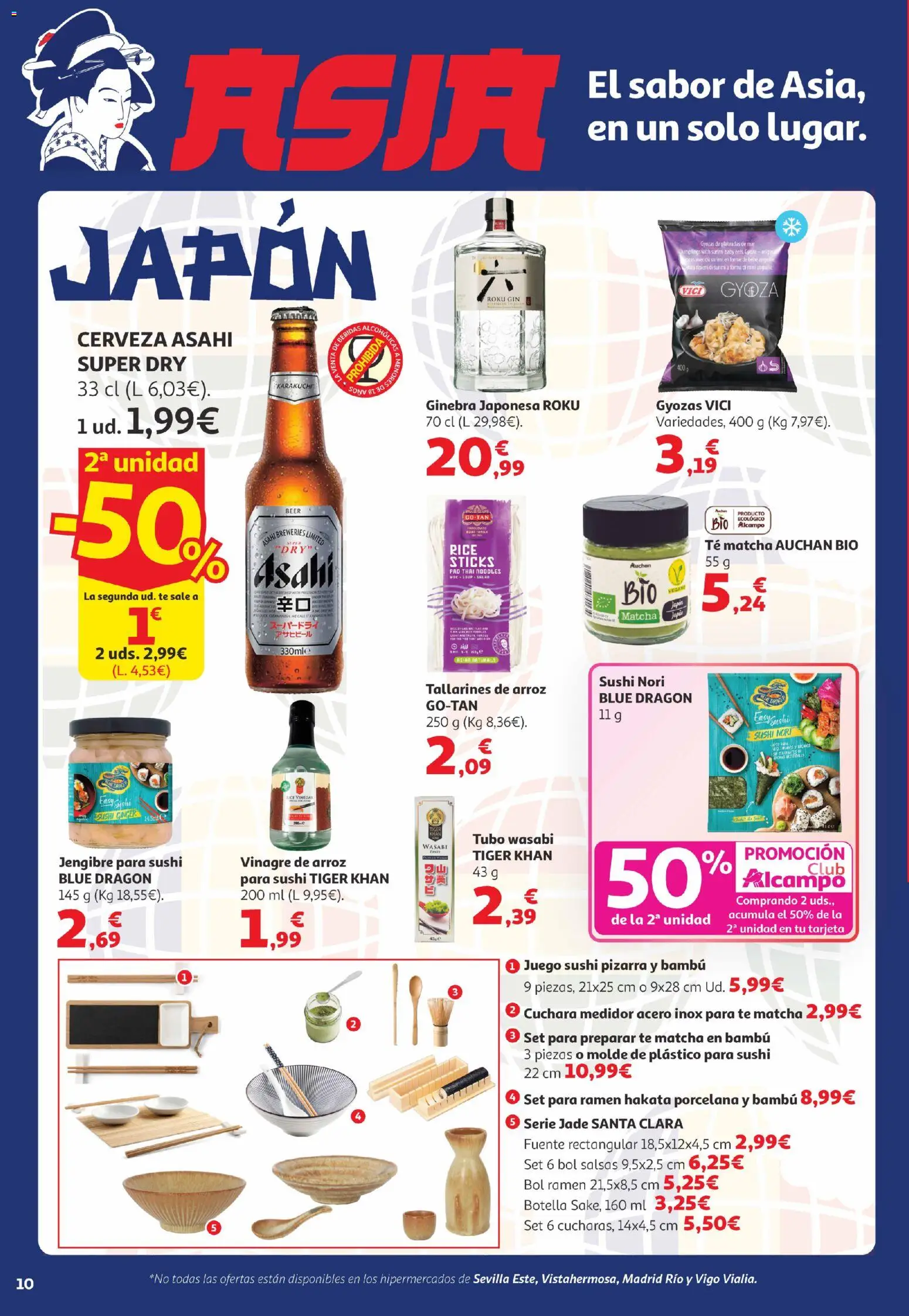 Alcampo Canarias │ válido desde el 07.04.2026 | Página: 10 | Productos: Ginebra, Té, Σιδερώστρα, Δεξαμενή