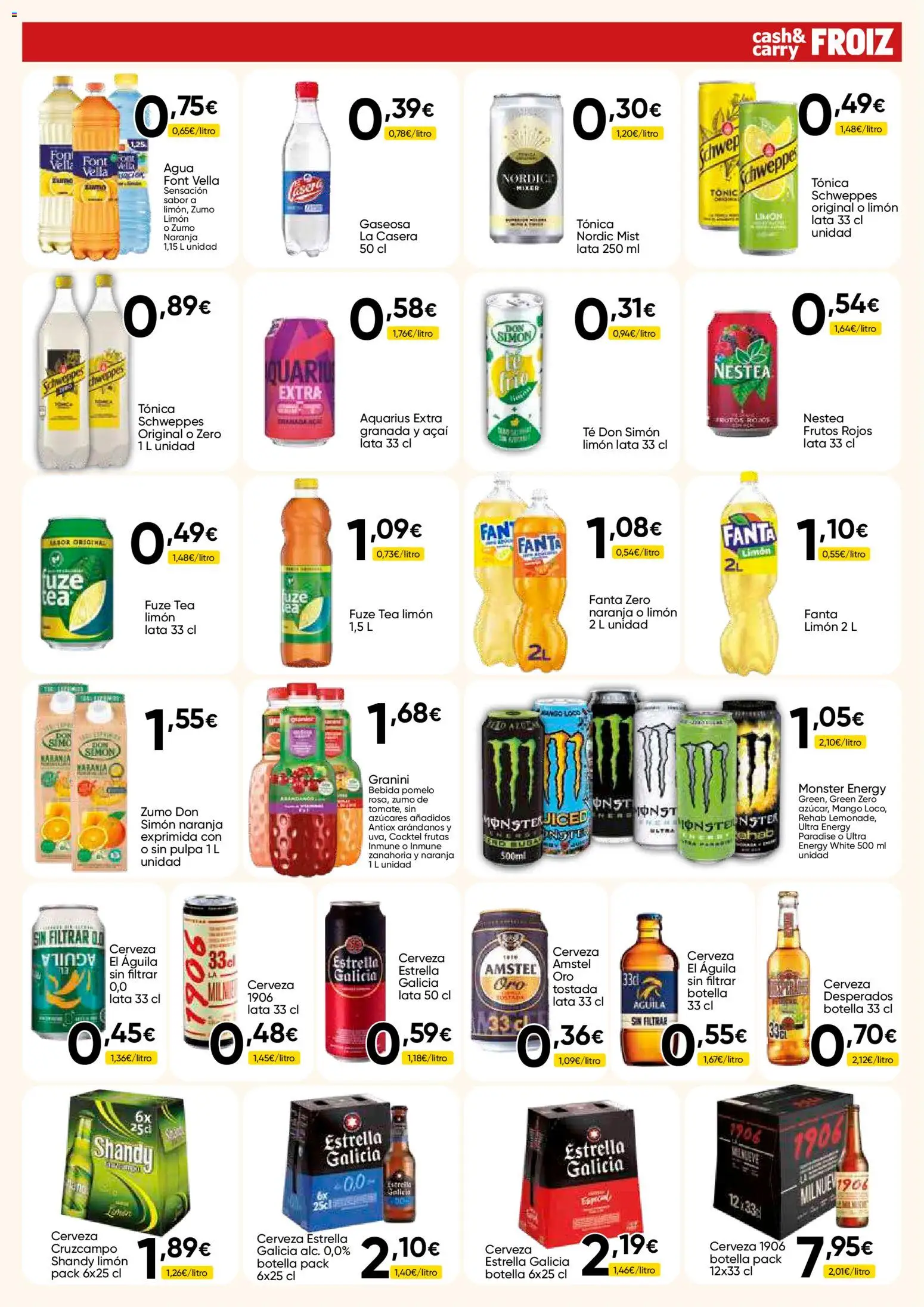 Froiz - Folleto Cash │ válido desde el 07/07/2026 | Página: 7 | Productos: Cerveza, Ροζ πιπέρι, Ρούτερ, Παρμεζάνα