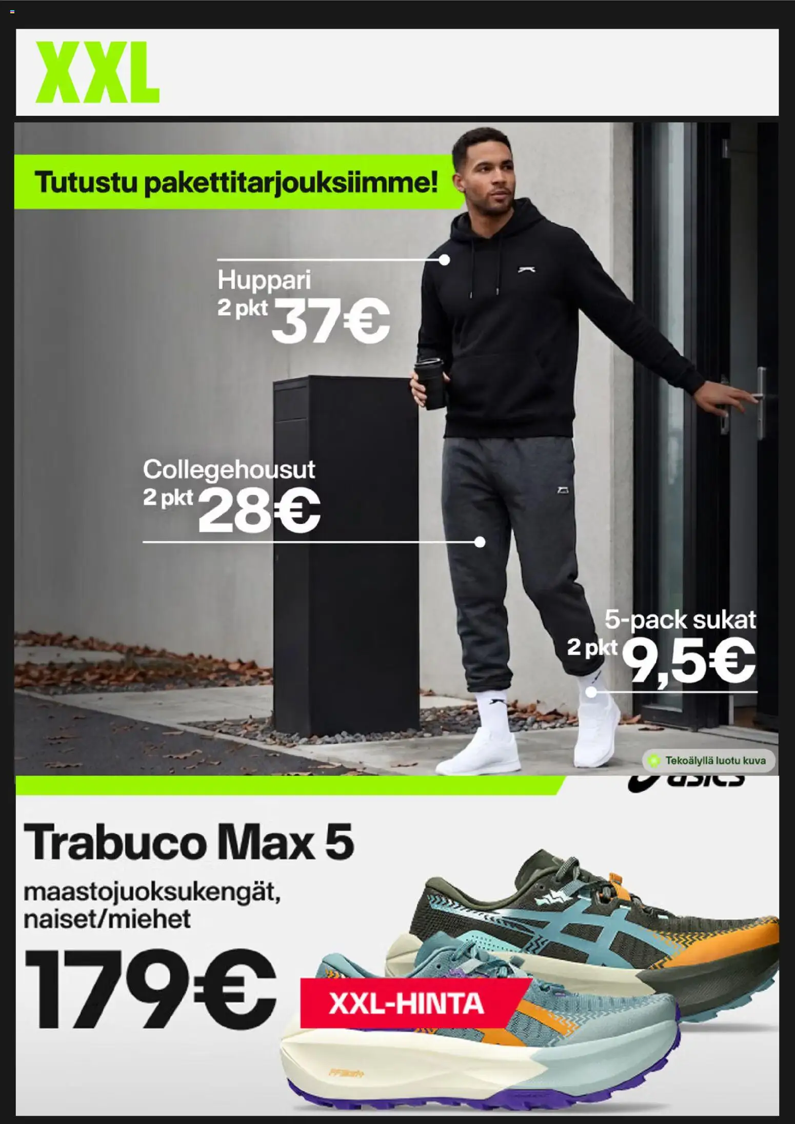 XXL tarjoukset – voimassa 28/09/2026 alkaen | Sivu: 5 | Tuotteet: Huppari, Sukat