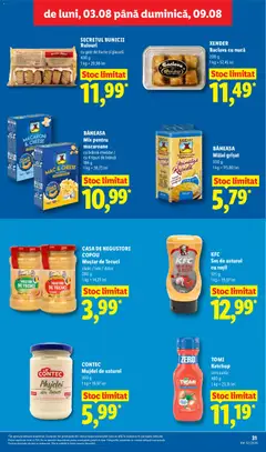 Ofertele Lidl valabile de la 03.08.2026 | Pagină: 31 | Produse: Gem, Roșii, Paste, Fructe