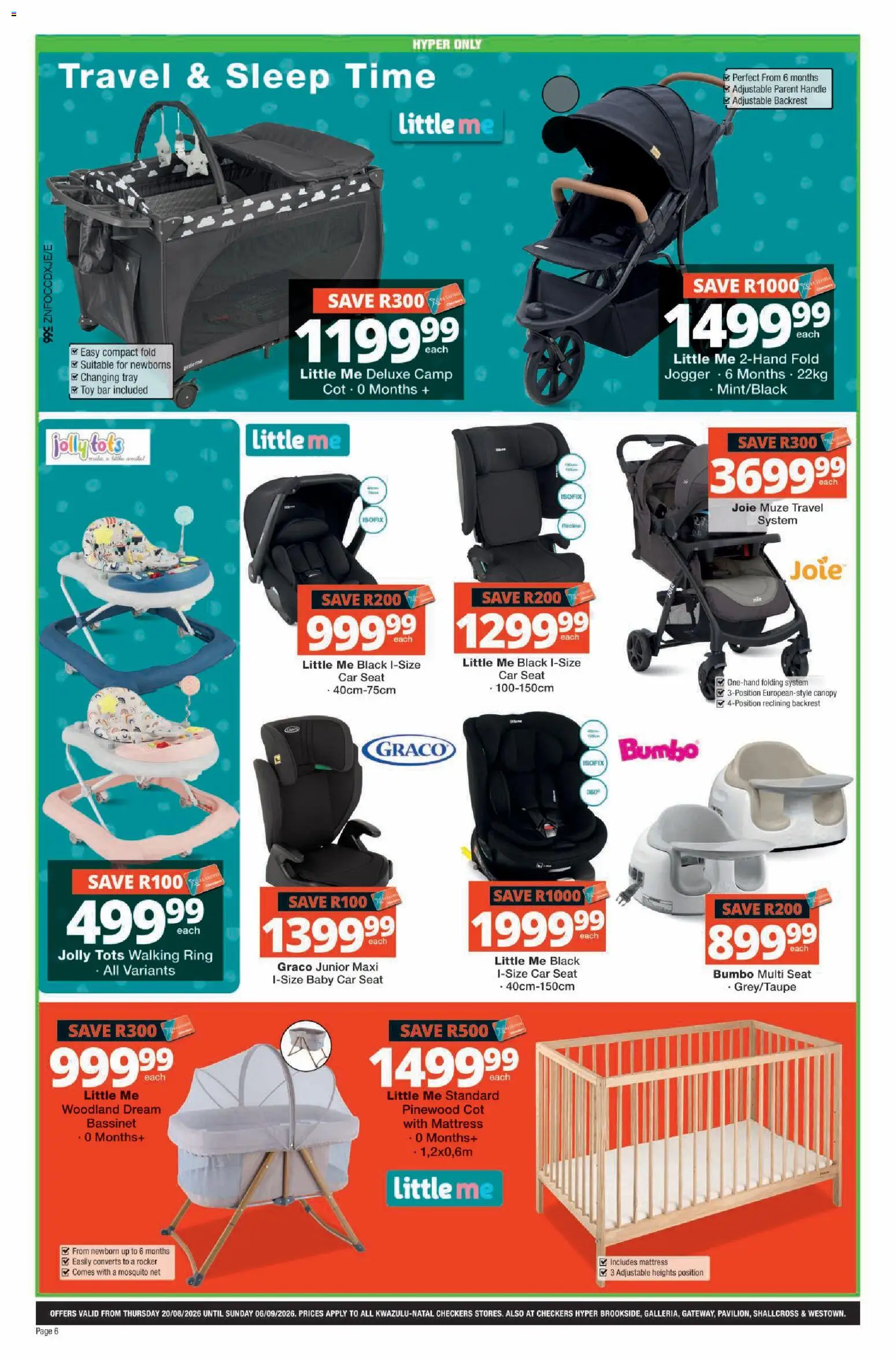 New Checkers catalogue – valid from 20/08/2026 | Page: 6 | Products: Tray, Mattress