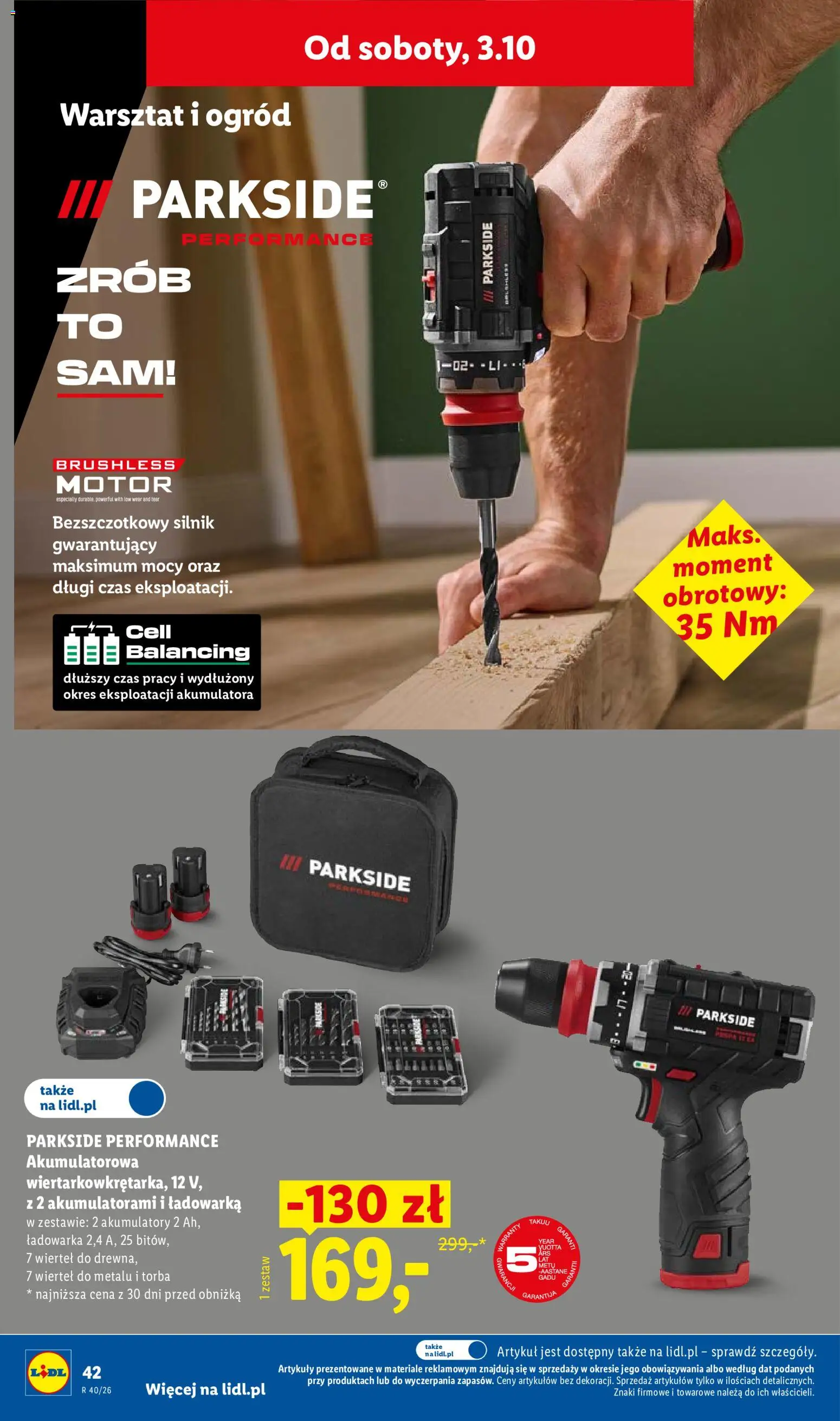 Lidl Polsko katalog od 28.09.2026 | Strana: 50 | Produkty: Parkside