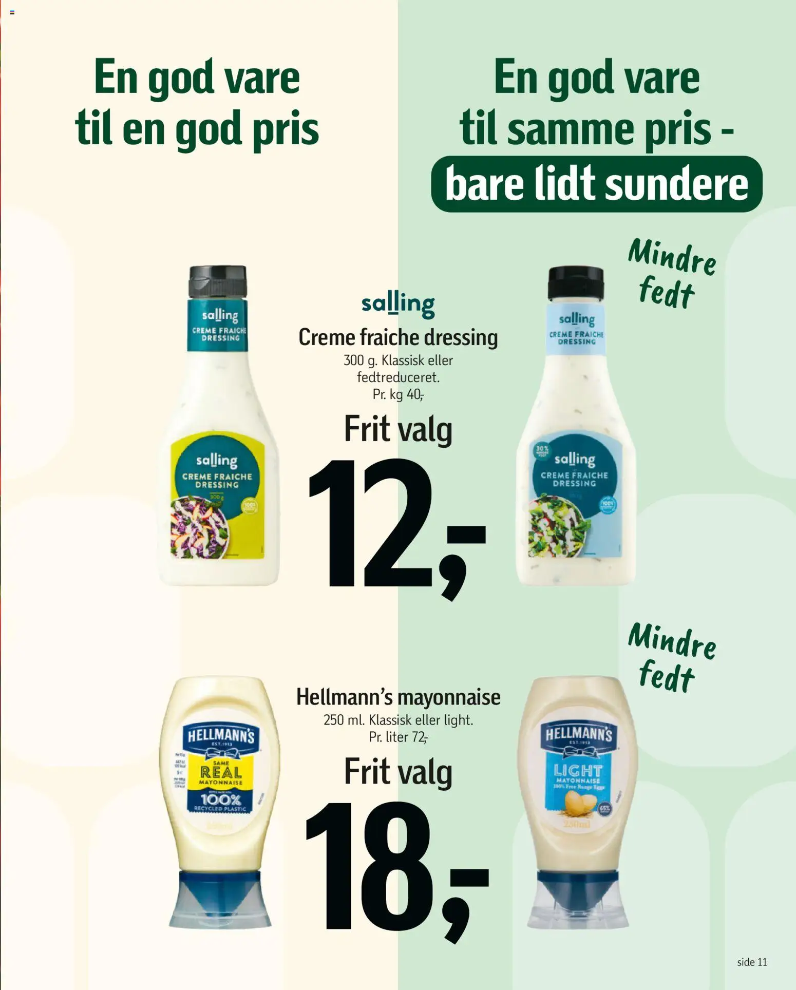 Føtex tilbudsavis – gyldig fra 15.05.2026 | Side: 11 | Produkter: Creme, Creme fraiche, Dressing