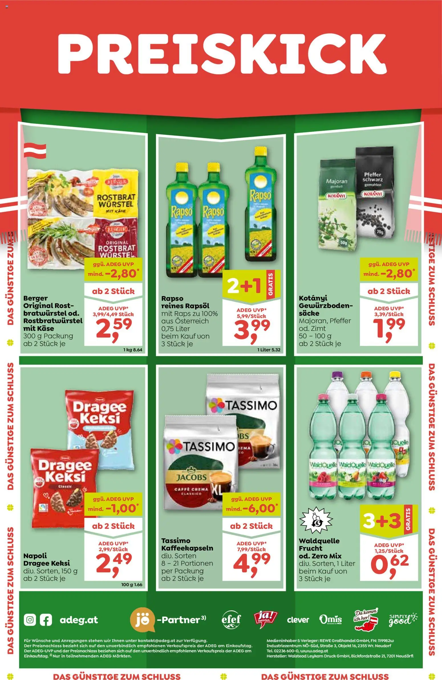 ADEG Flugblatt gültig ab 11.06.2026 | Seite: 12 | Produkte: Pfeffer, Käse
