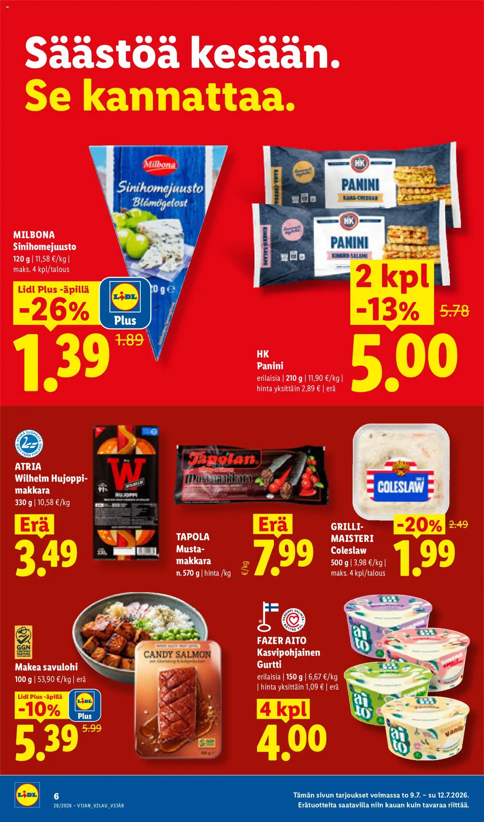 Lidl tarjoukset – voimassa 09/07/2026 alkaen | Sivu: 6