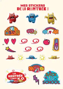 Auchan Cartables, rentrée - Voorbeeld van een folder van Auchan, geldig van 30/06/2026 | Pagina: 20 | Producten: Stickers, La, Mes